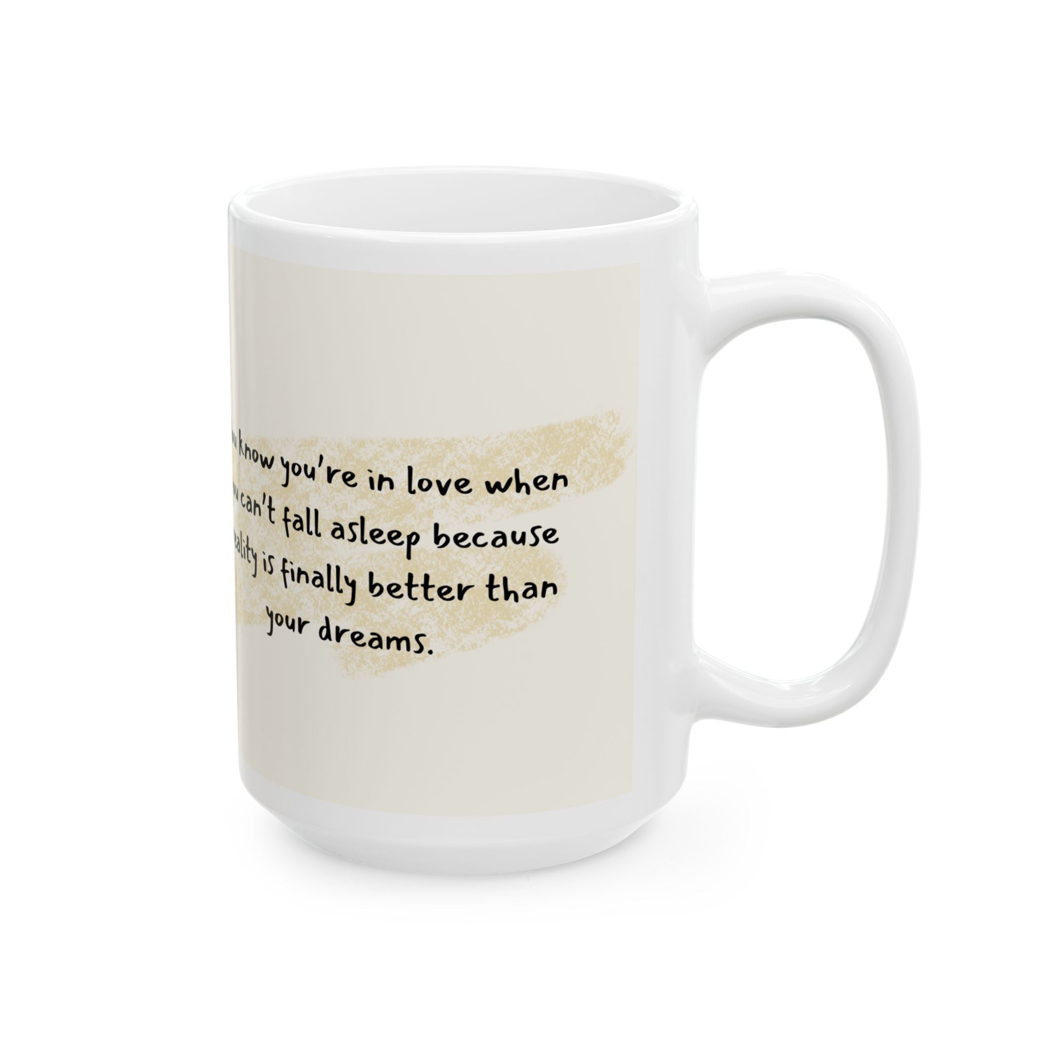Romantic Cat Couple Ceramic Mug – Love Quote Coffee Tea Cup (11oz & 15oz)