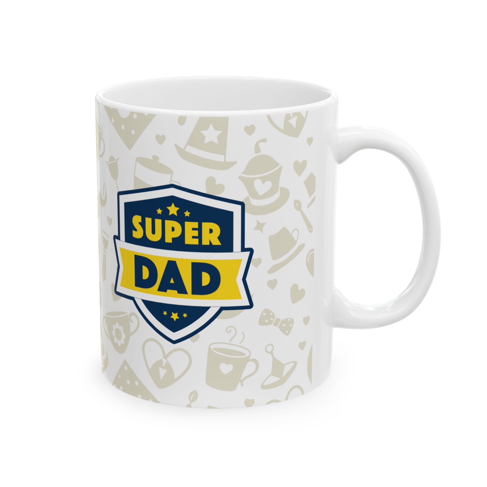 Super Dad Ceramic Mug — Fathers Day Coffee Cup (11oz & 15oz)