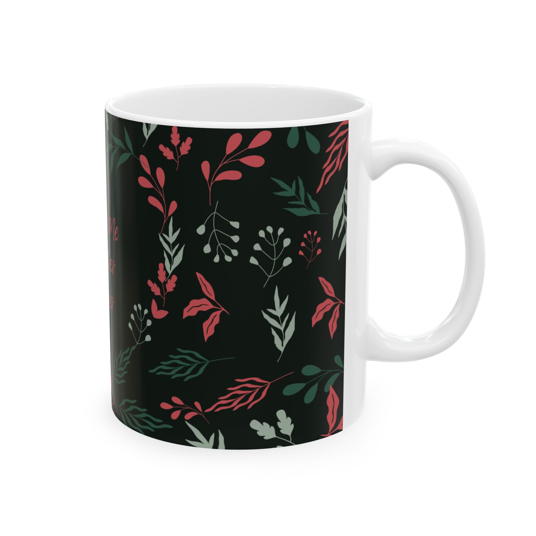 You + Me Together Forever Floral Ceramic Mug