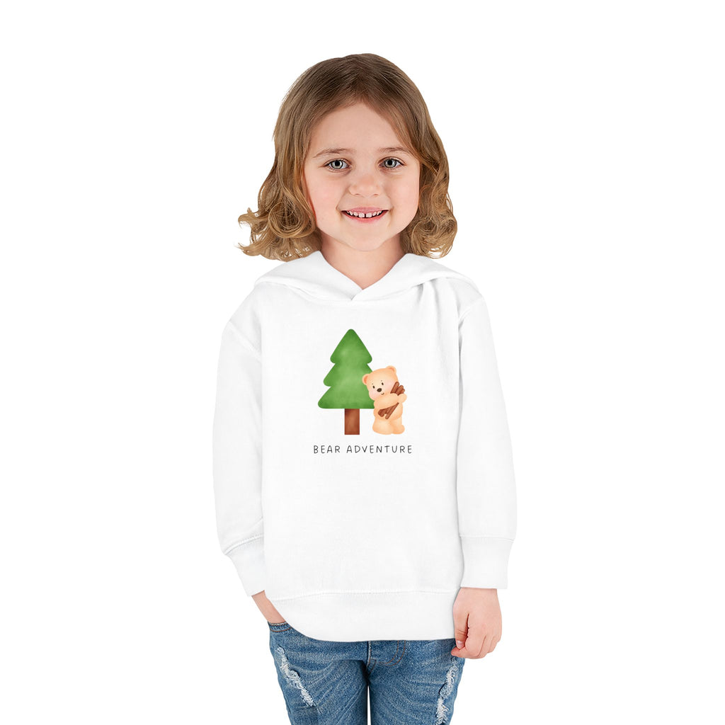 Toddler Hoodie — 'Bear Adventure' Cute Forest Bear Pullover for Kids