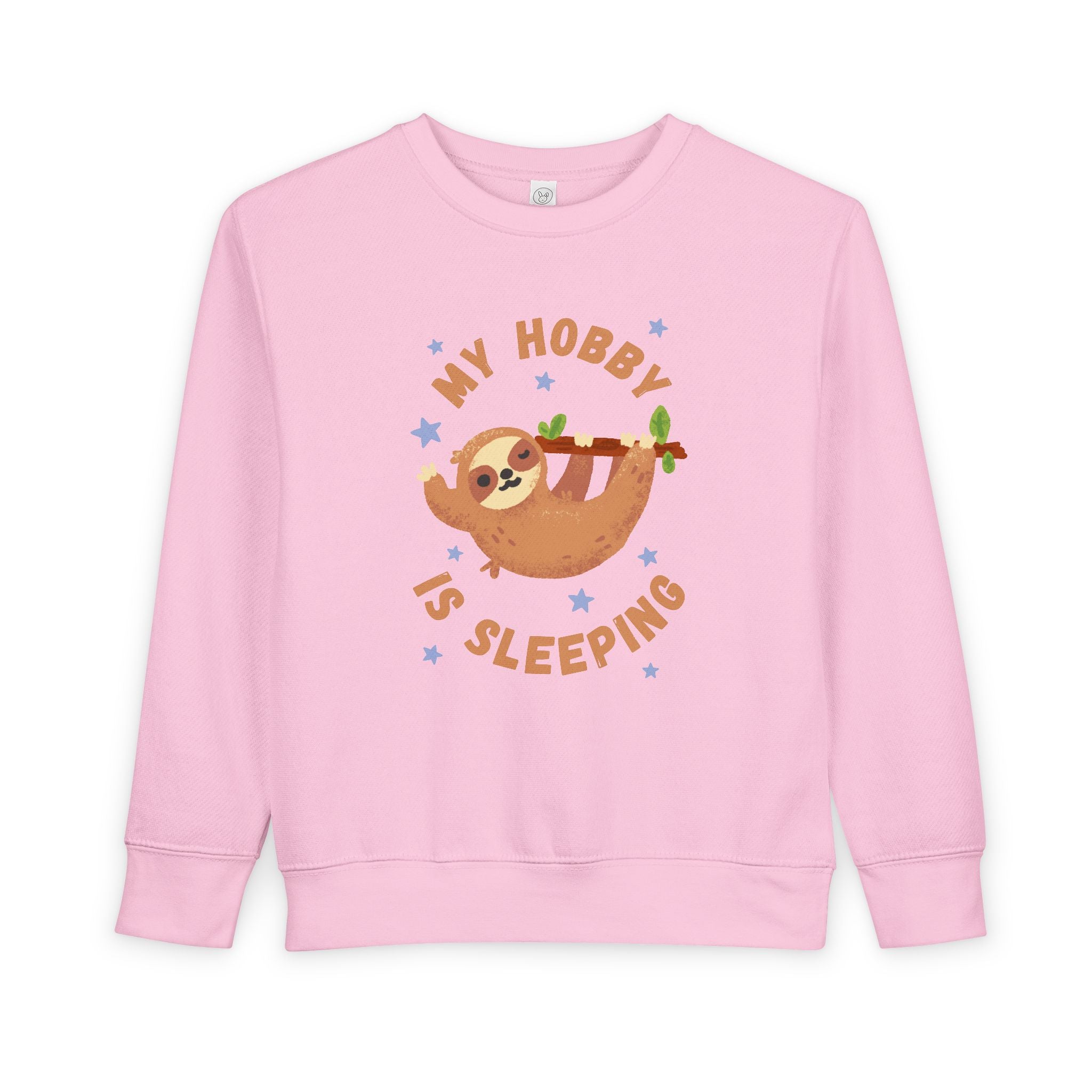 Sloth Toddler Sweatshirt - My Hobby is Sleeping - Soft Cozy Neutral Colors