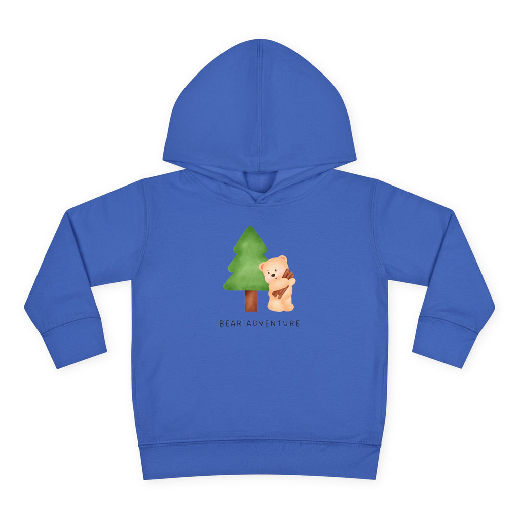 Toddler Hoodie — 'Bear Adventure' Cute Forest Bear Pullover for Kids