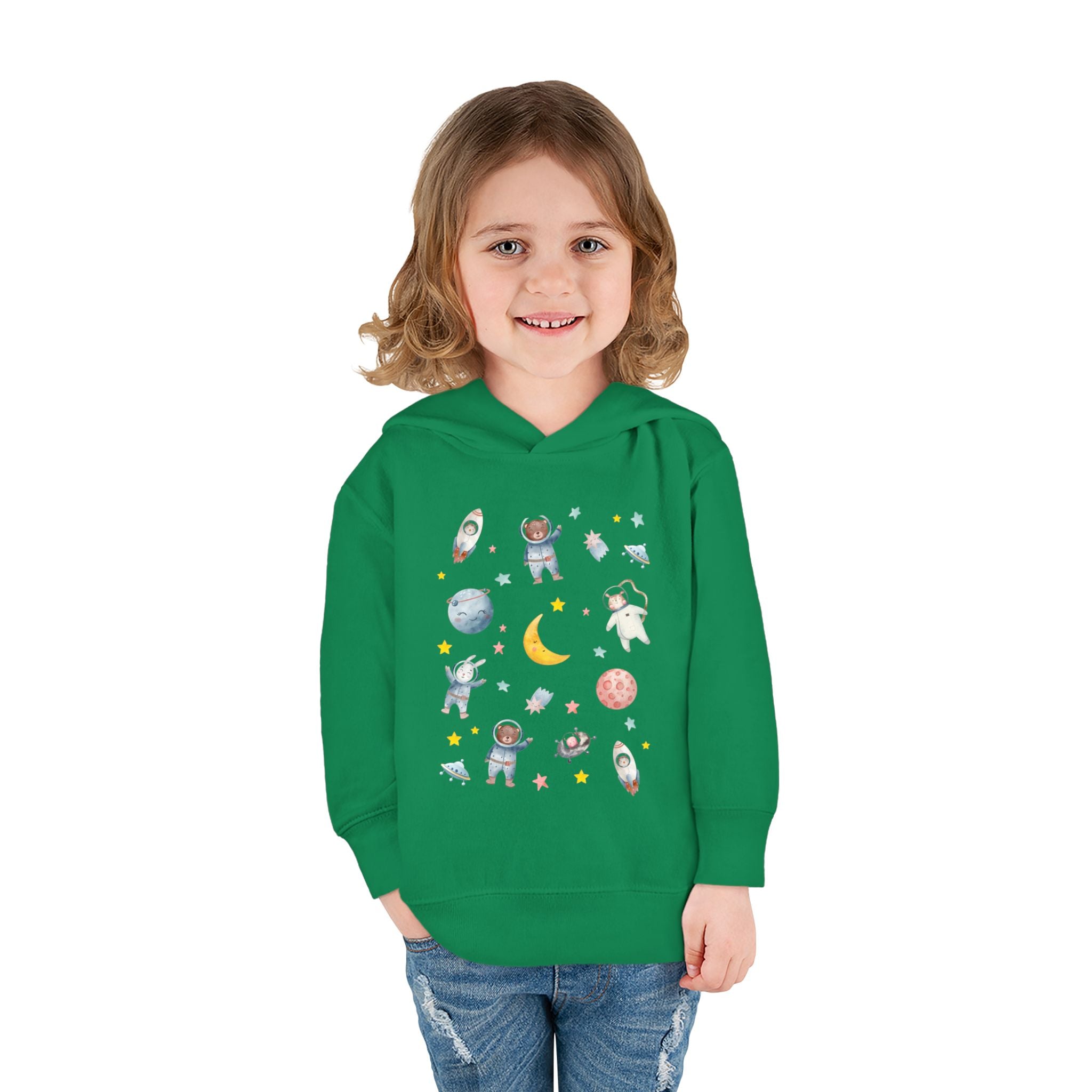 Toddler Space Hoodie — Cute Astronauts, Planets & Stars Pullover