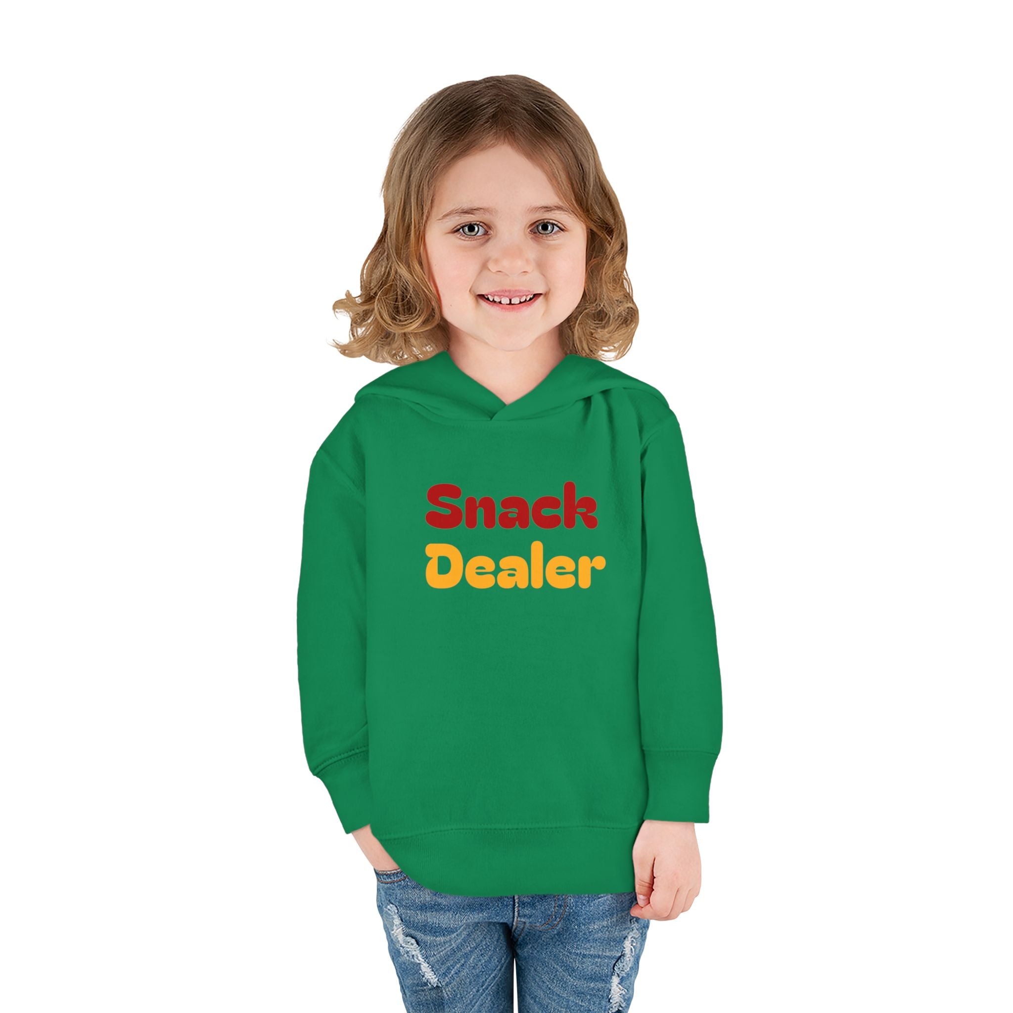 Toddler Hoodie - "Snack Dealer" Cute Snack Backpack Pullover
