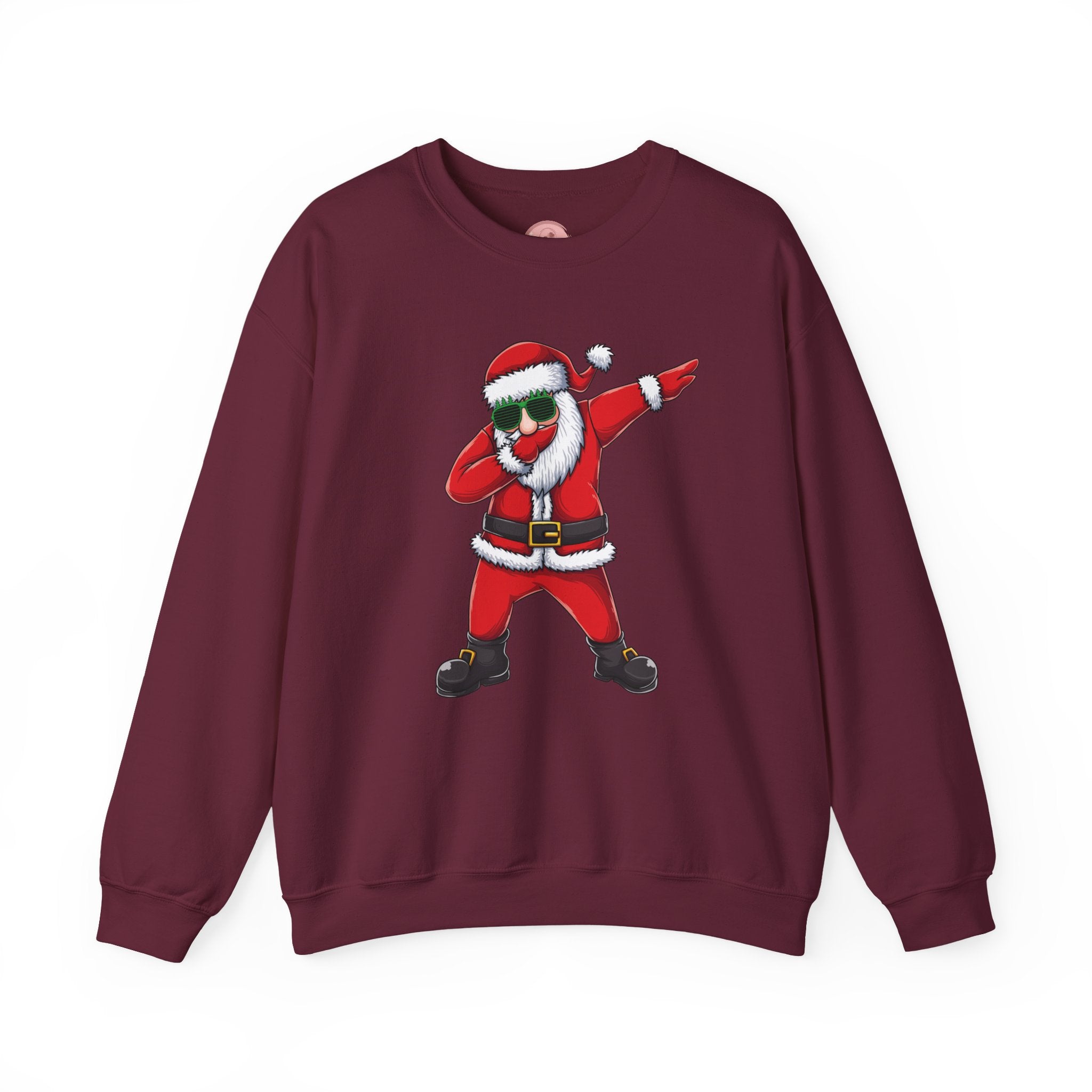 Dabbing Santa Sweatshirt — Funny Christmas Crewneck Holiday Pullover