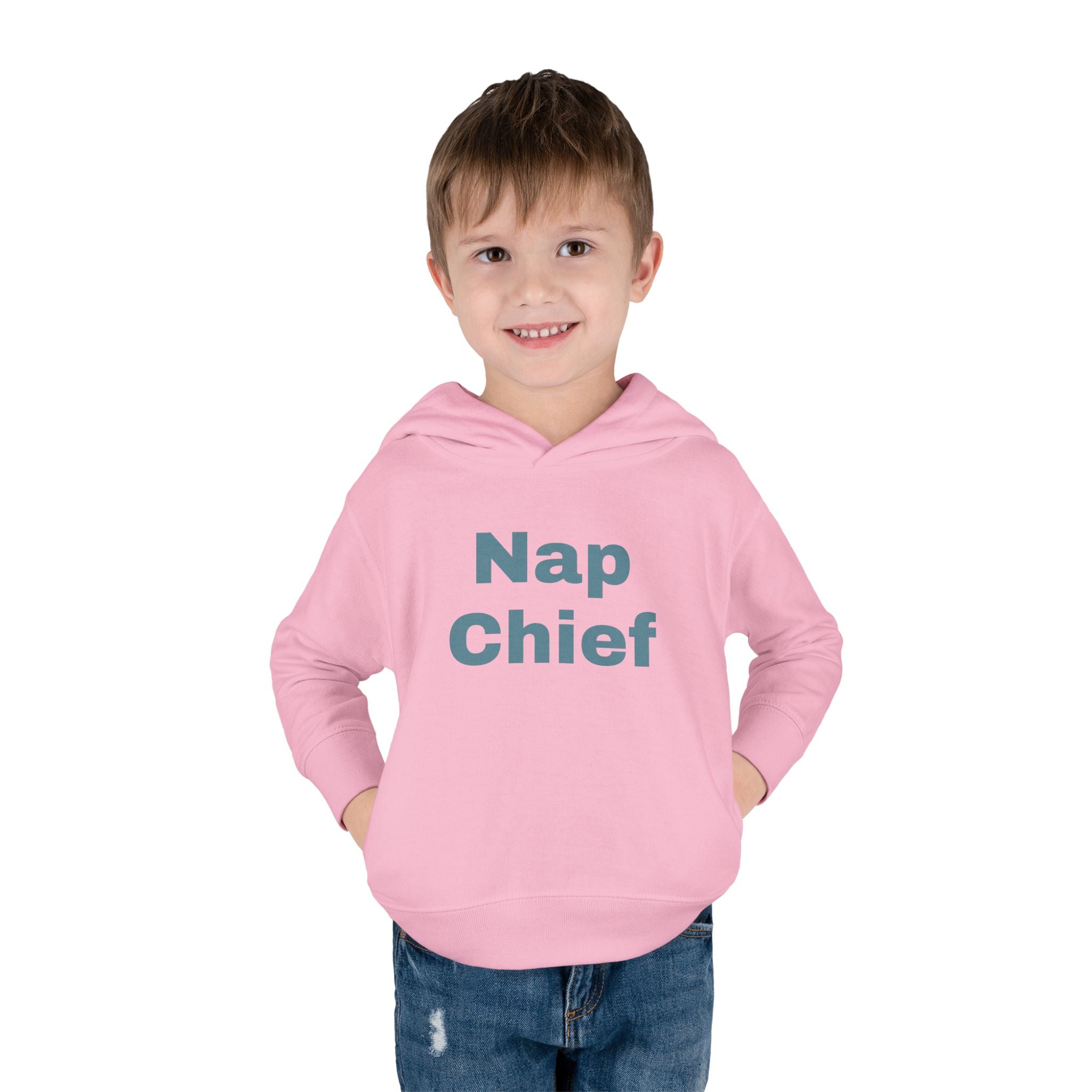 Toddler Fleece Hoodie - Nap Chief Bear Design