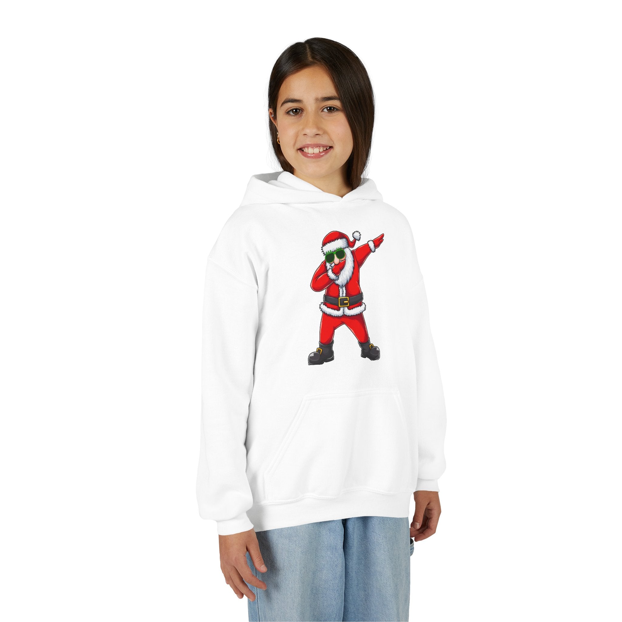 Dabbing Santa Youth Hoodie — Funny Christmas Kids Pullover
