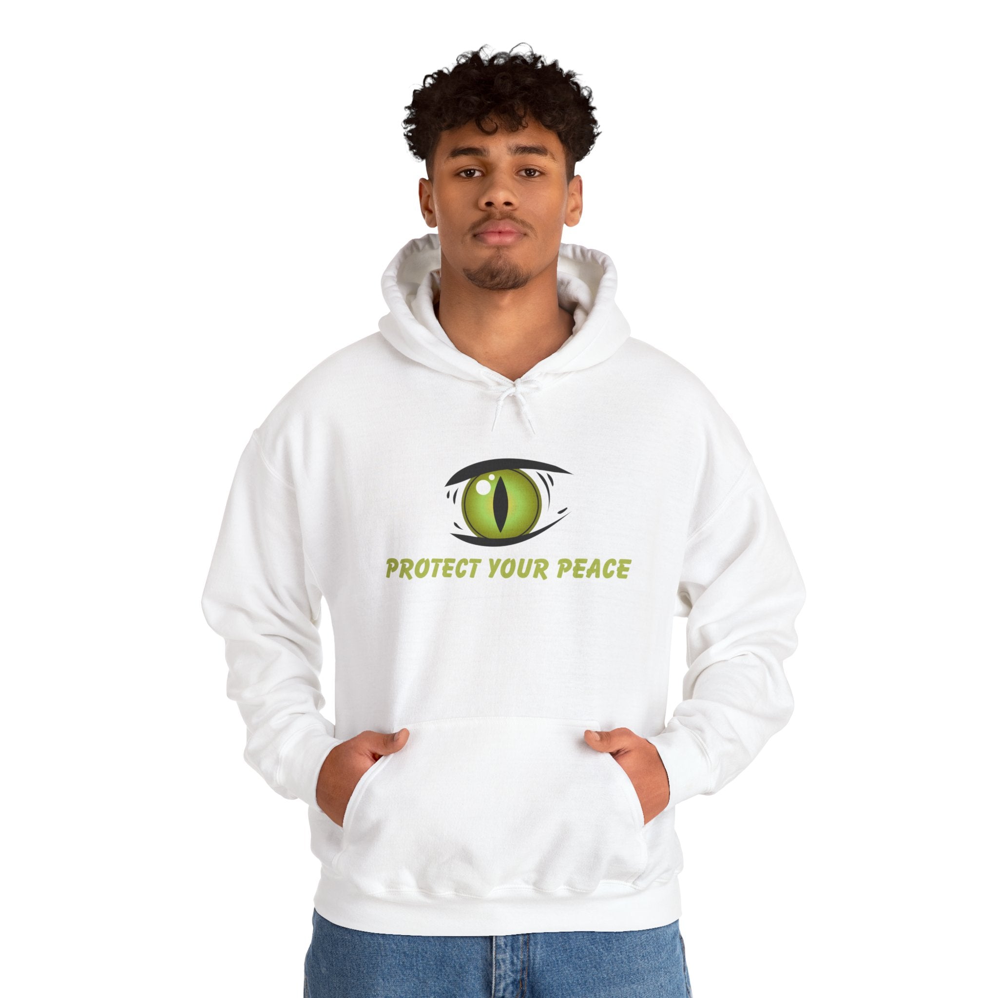 Hooded Sweatshirt - 'Protect Your Peace' Eye Design