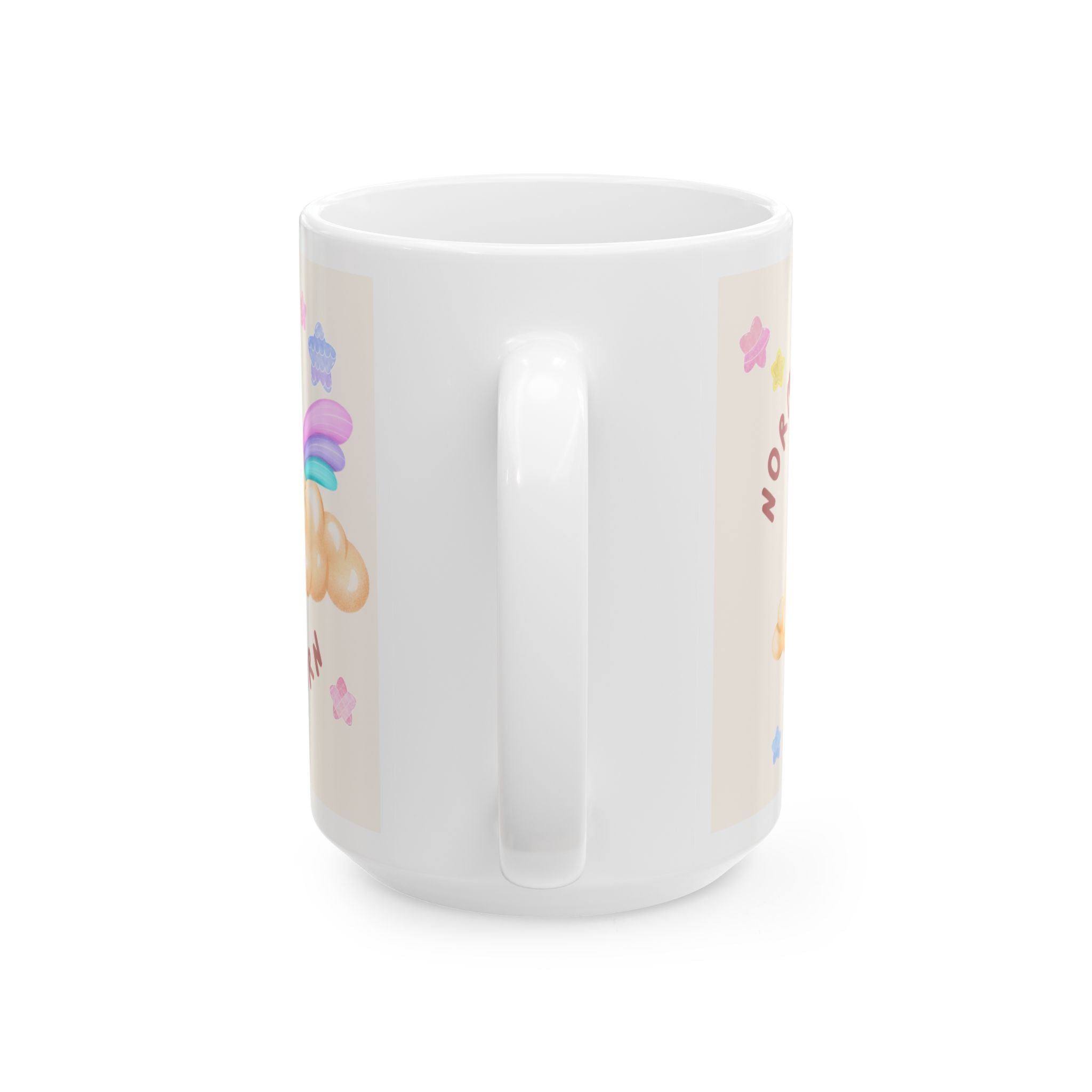 Whimsical Unicorn Moon Ceramic Mug — “No Drama, Be a Unicorn” Cute Pastel Coffee Cup (11oz/15oz)