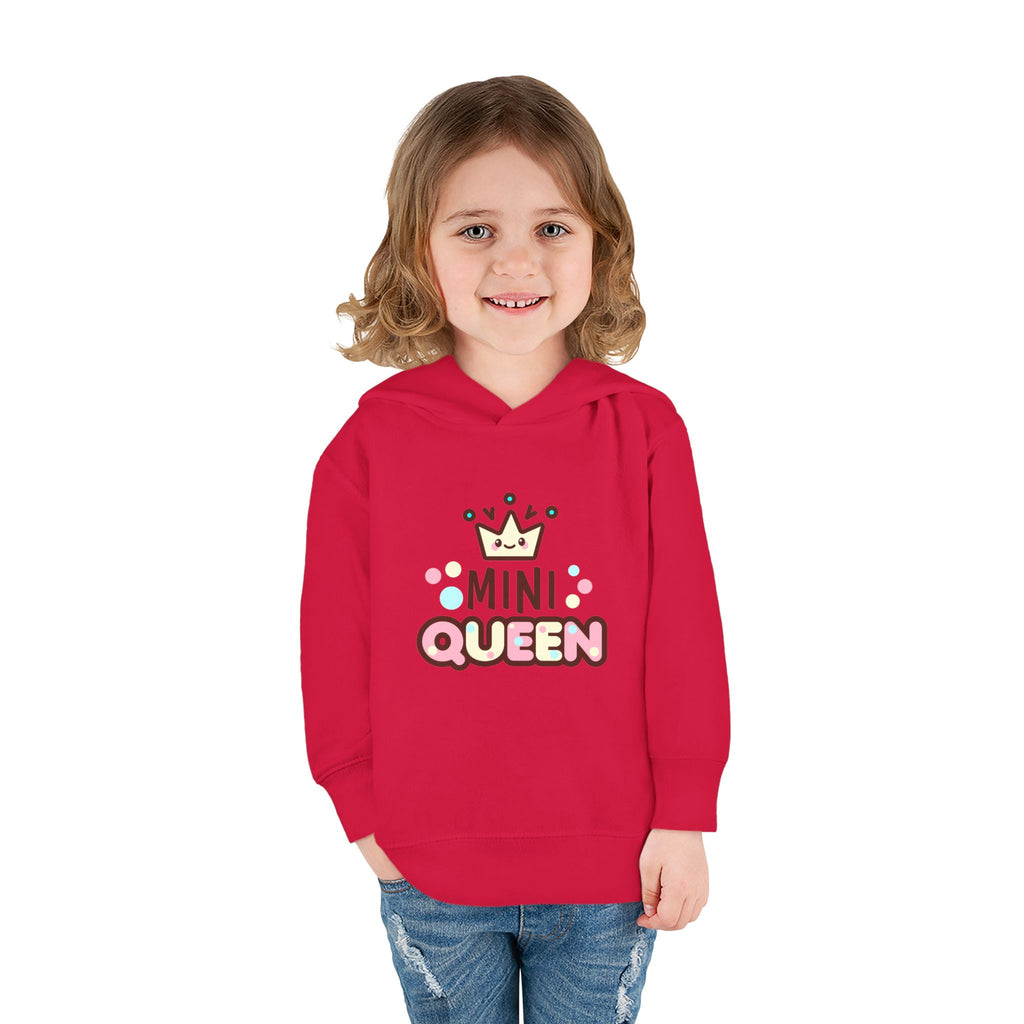 Toddler Fleece Hoodie - Mini Queen Graphic - Cozy and Playful Kids Sweatshirt