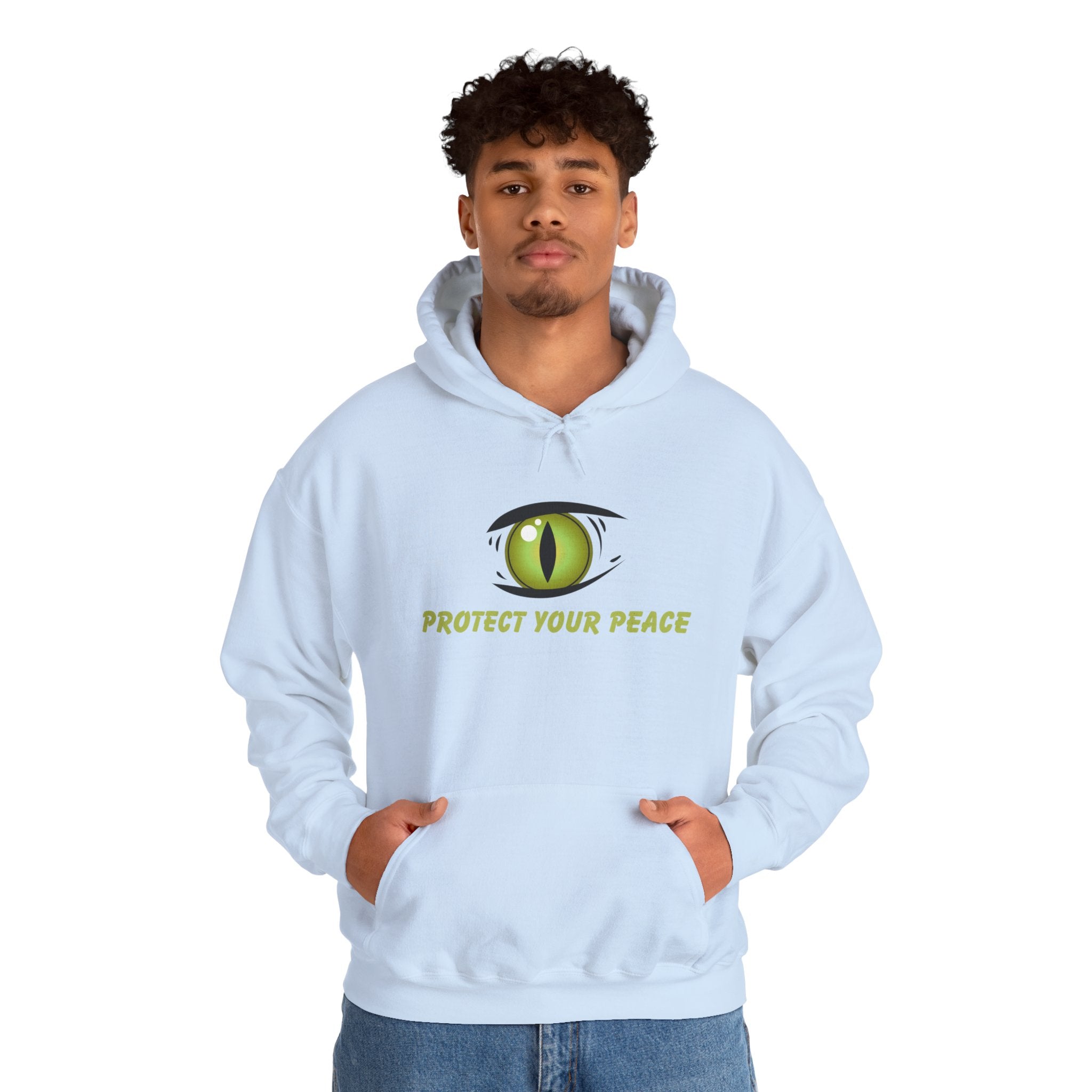 Hooded Sweatshirt - 'Protect Your Peace' Eye Design