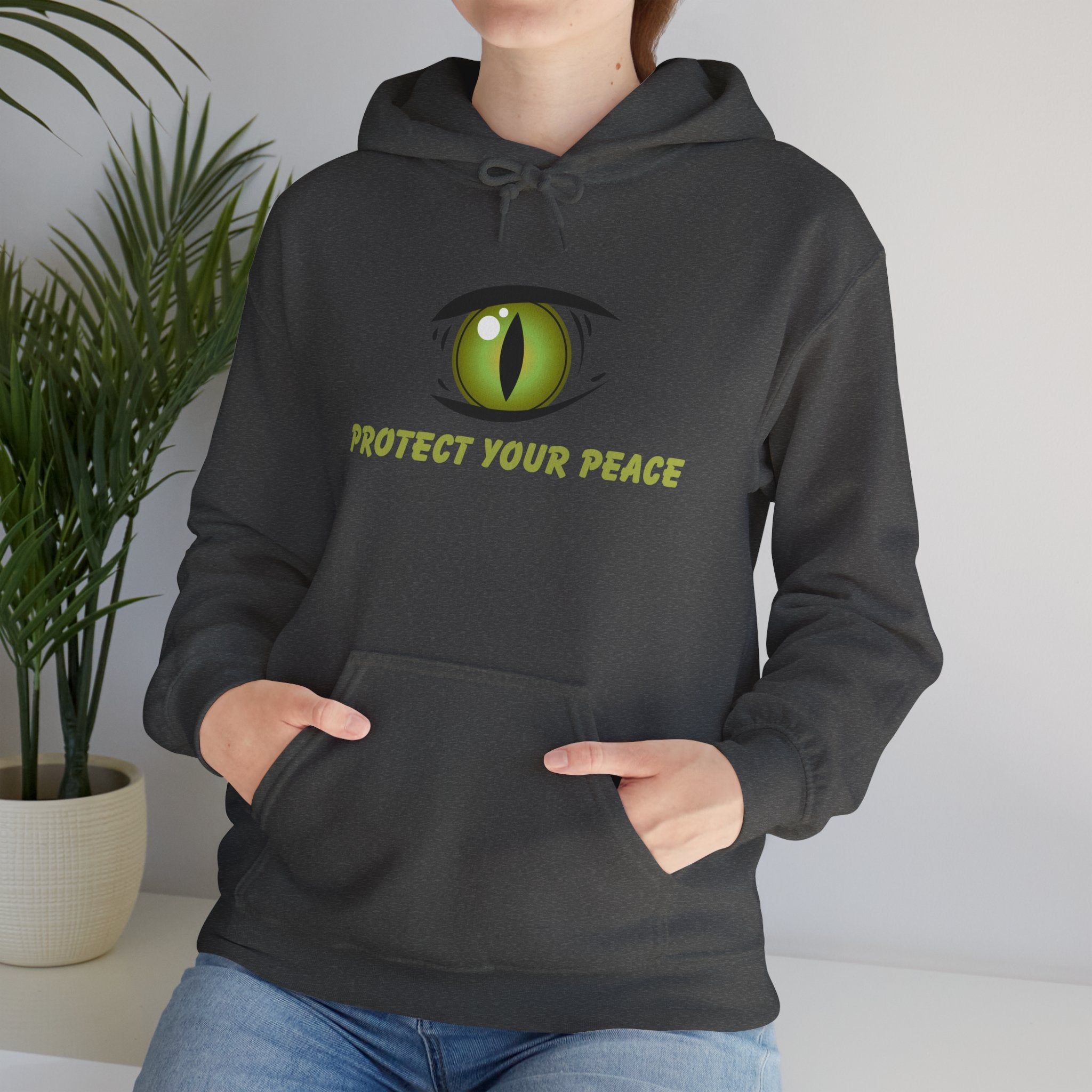 Hooded Sweatshirt - 'Protect Your Peace' Eye Design
