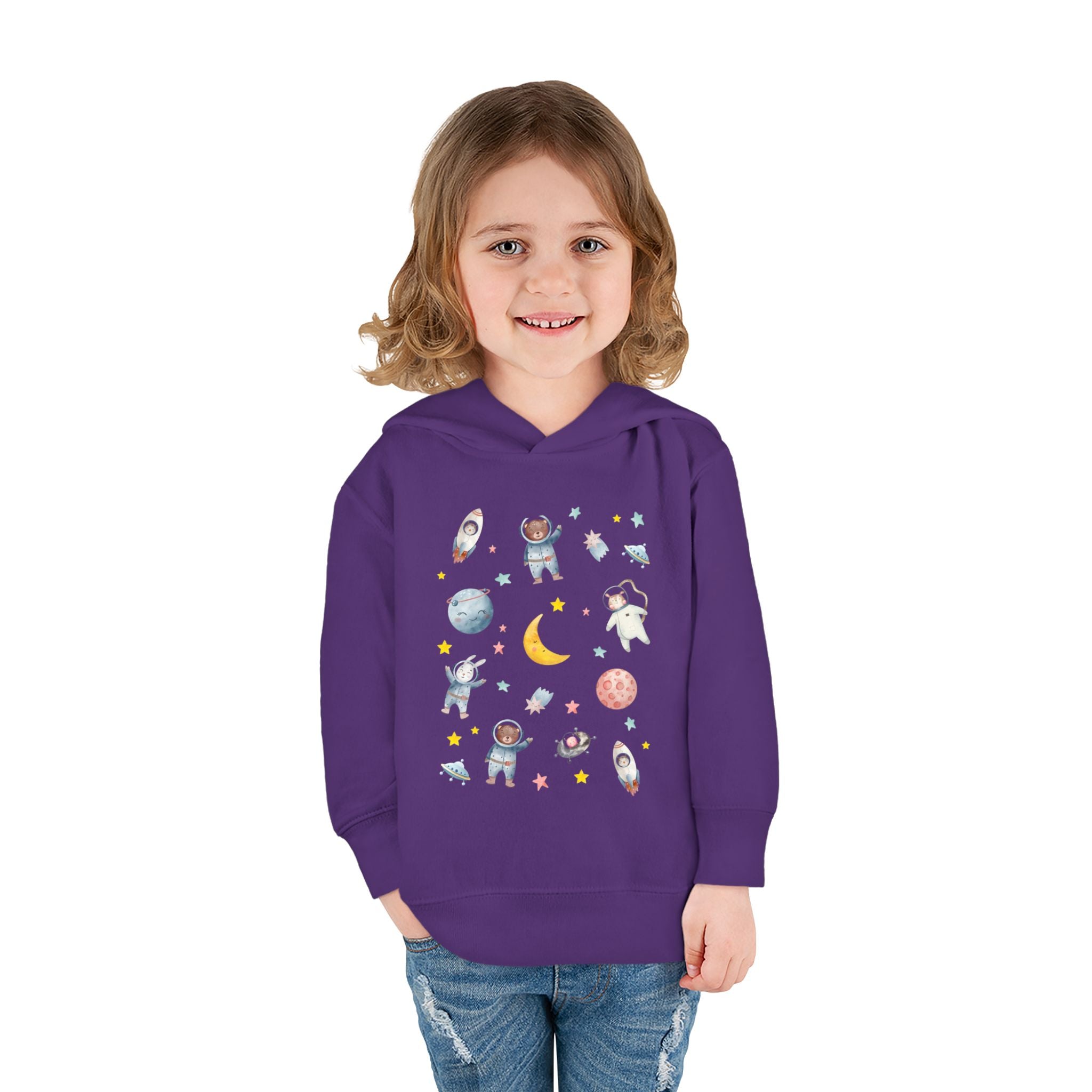 Toddler Space Hoodie — Cute Astronauts, Planets & Stars Pullover