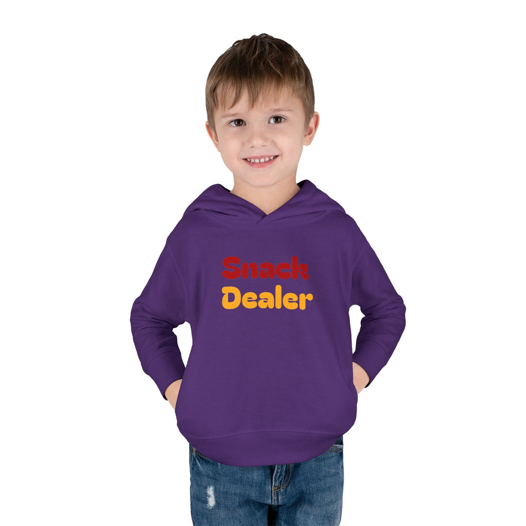 Toddler Hoodie - "Snack Dealer" Cute Snack Backpack Pullover