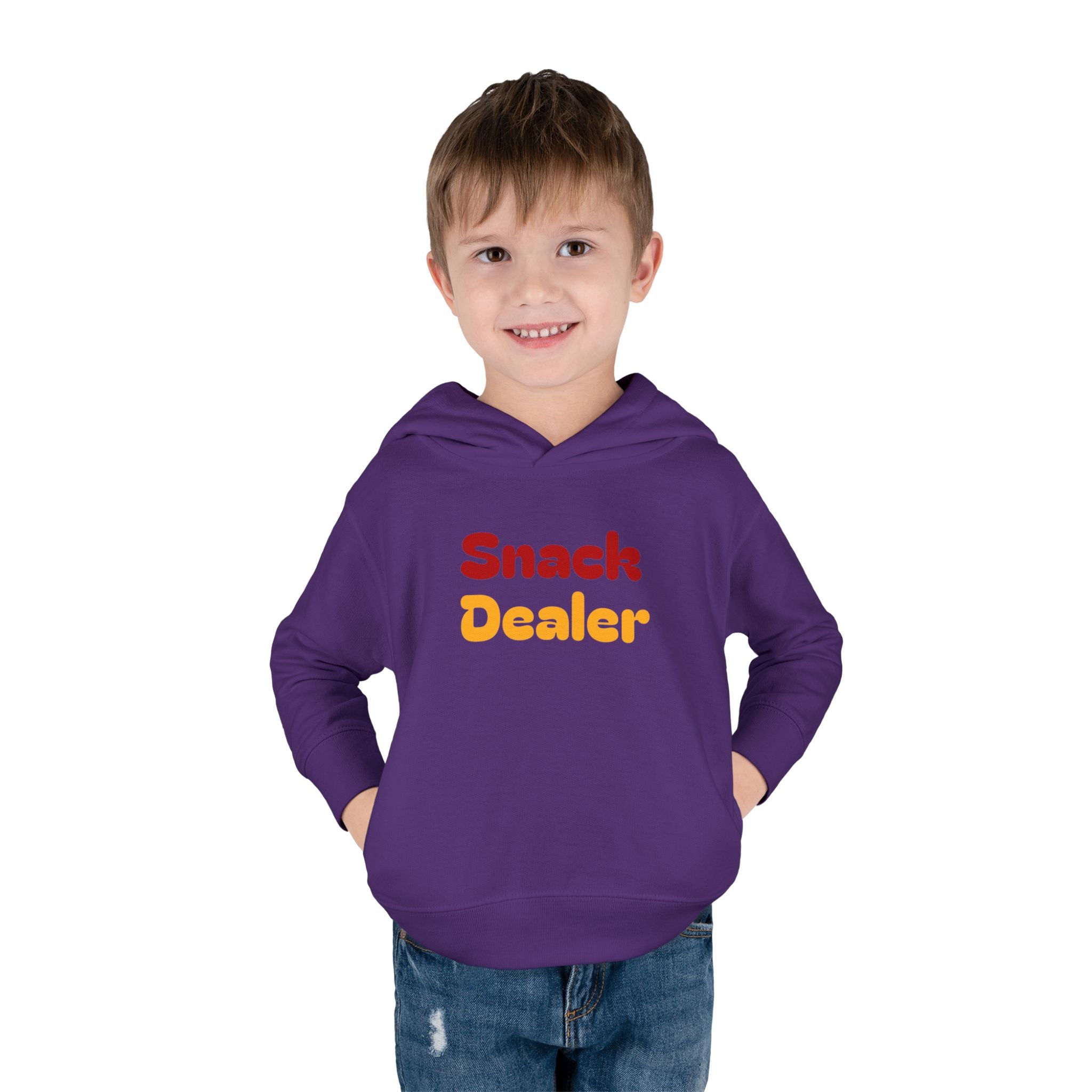Toddler Hoodie - "Snack Dealer" Cute Snack Backpack Pullover