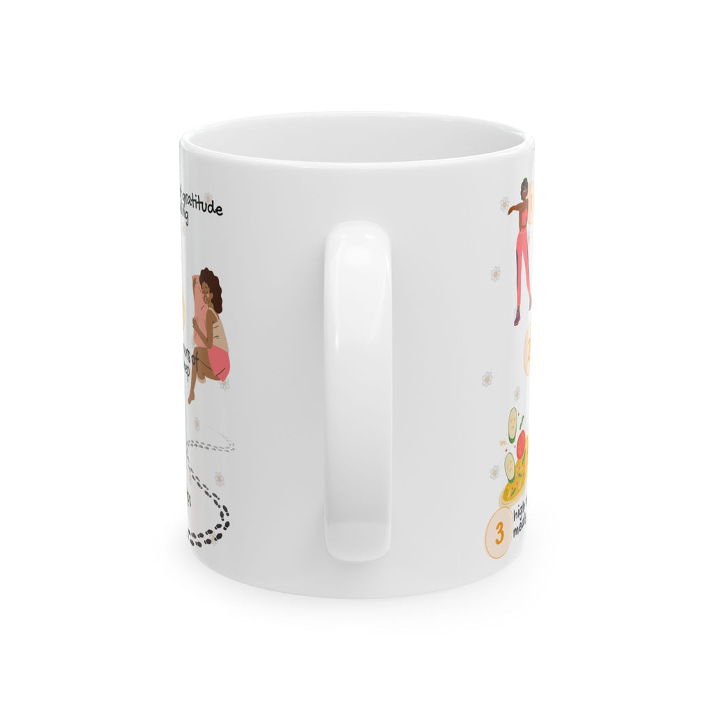 Inspirational Daily Habits Ceramic Mug – “Do This (everyday)” Motivational Routine Guide