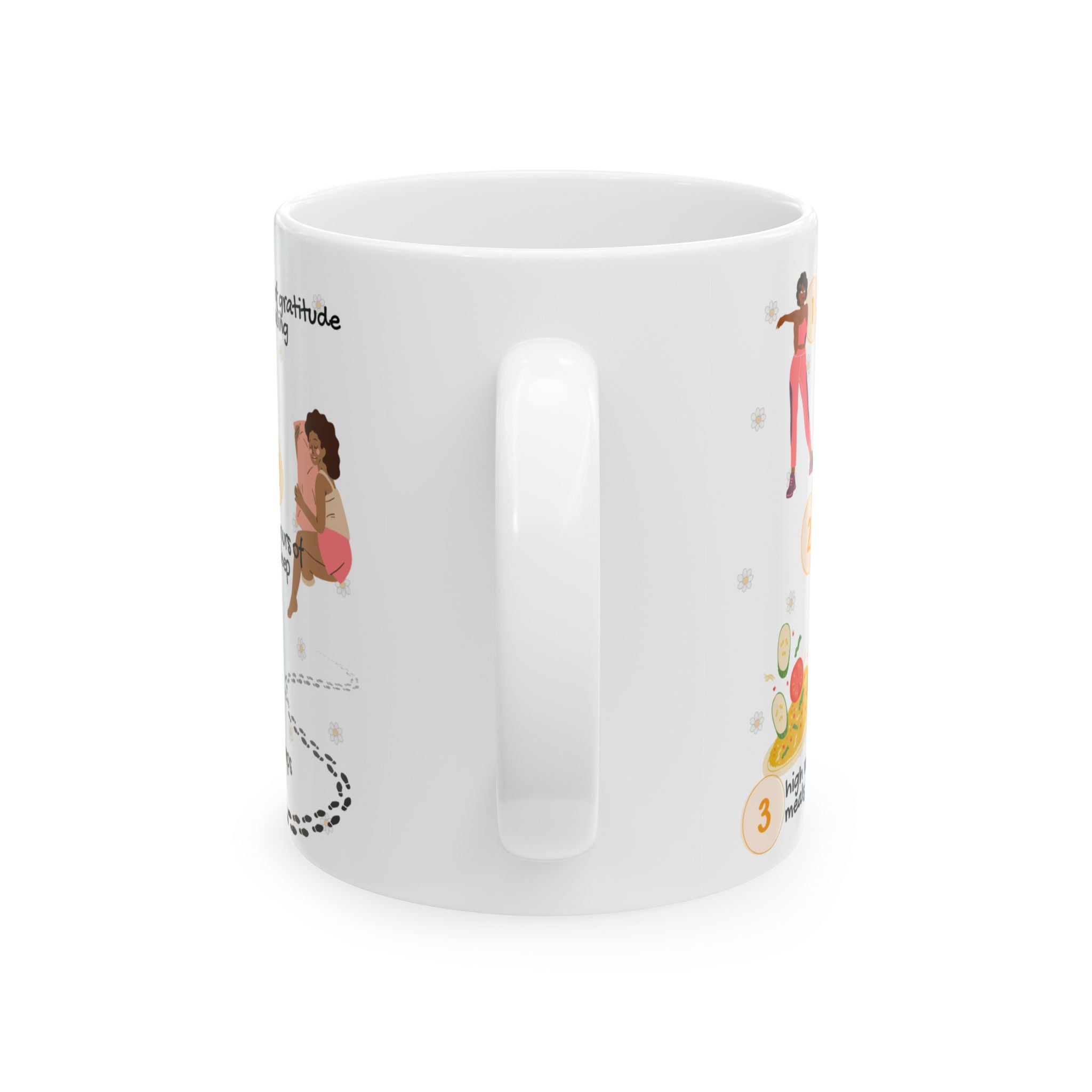 Inspirational Daily Habits Ceramic Mug – “Do This (everyday)” Motivational Routine Guide