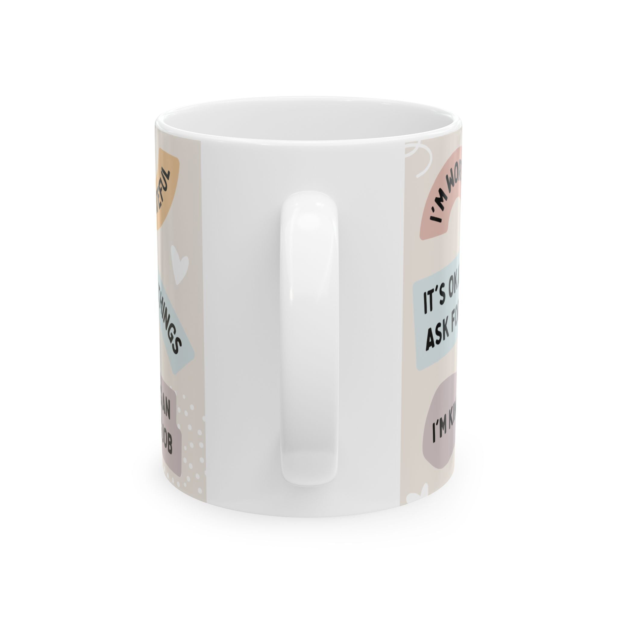Mindful Morning Affirmation Mug — "Everything Will Be Okay" Inspirational Ceramic Cup