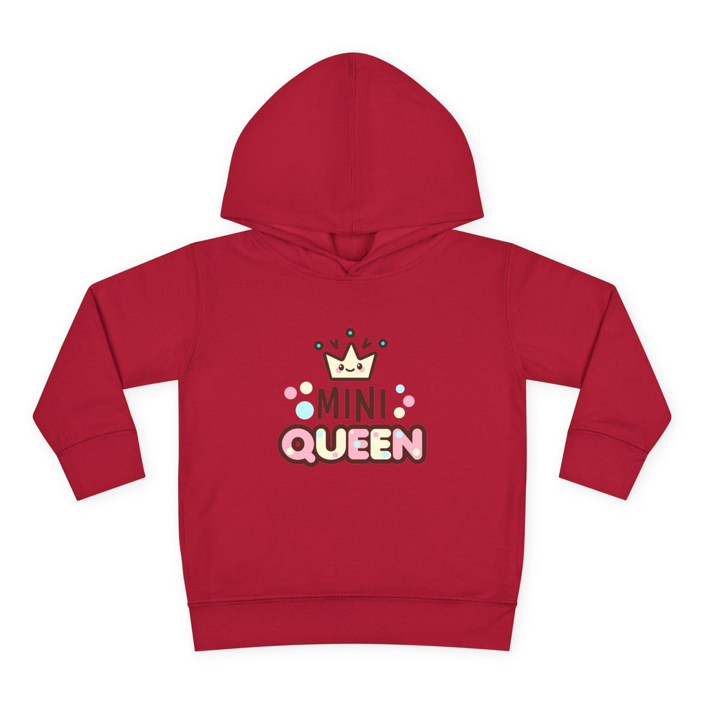 Toddler Fleece Hoodie - Mini Queen Graphic - Cozy and Playful Kids Sweatshirt