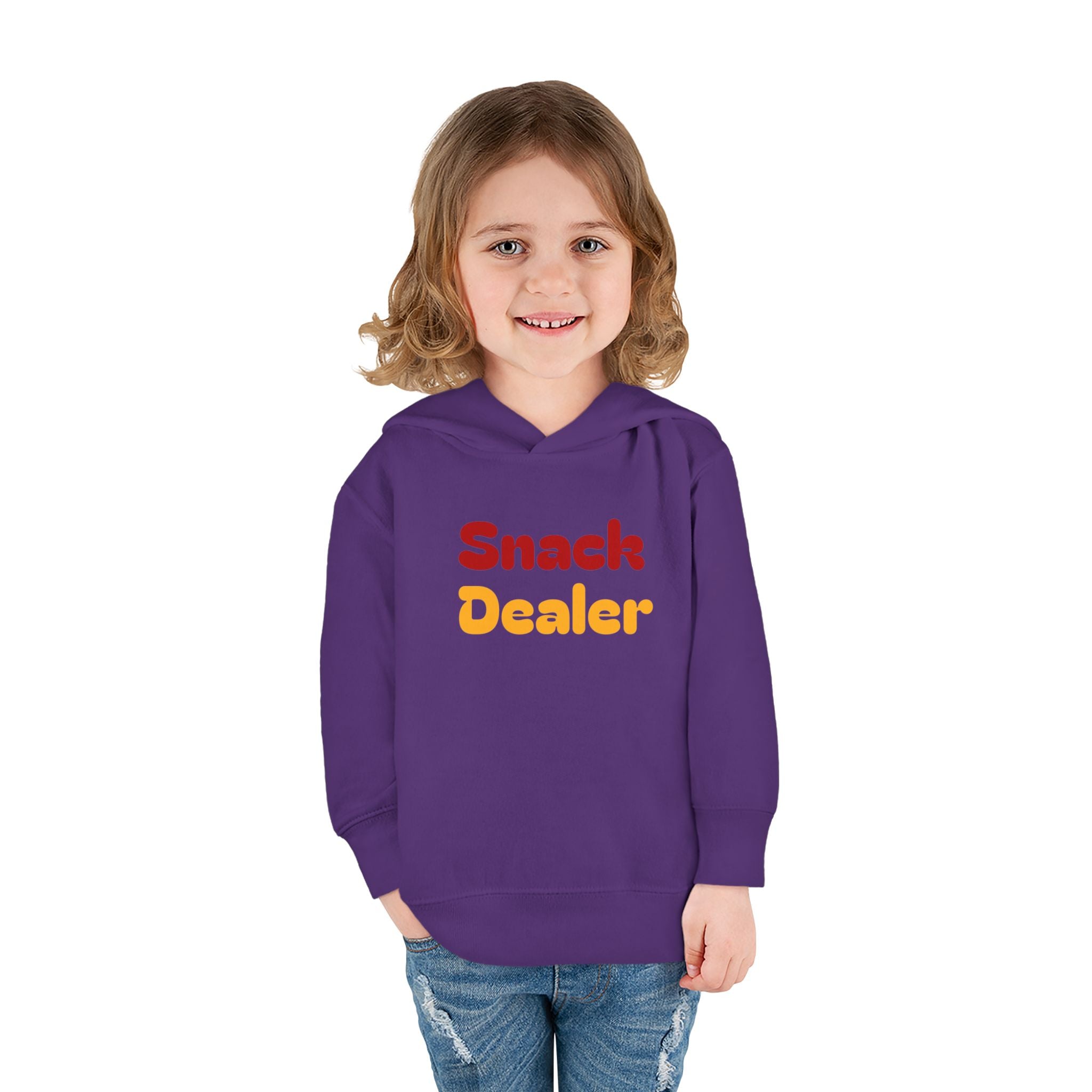 Toddler Hoodie - "Snack Dealer" Cute Snack Backpack Pullover