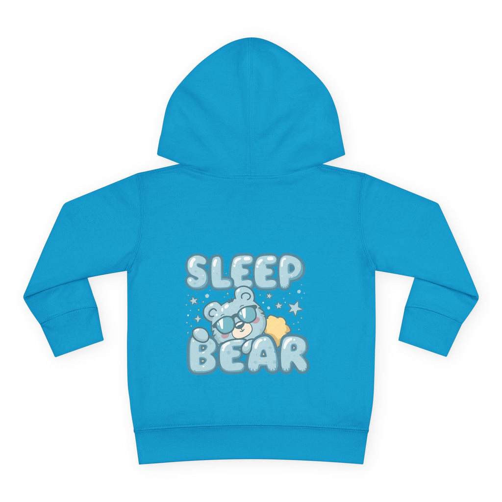 Toddler Fleece Hoodie - Nap Chief Bear Design