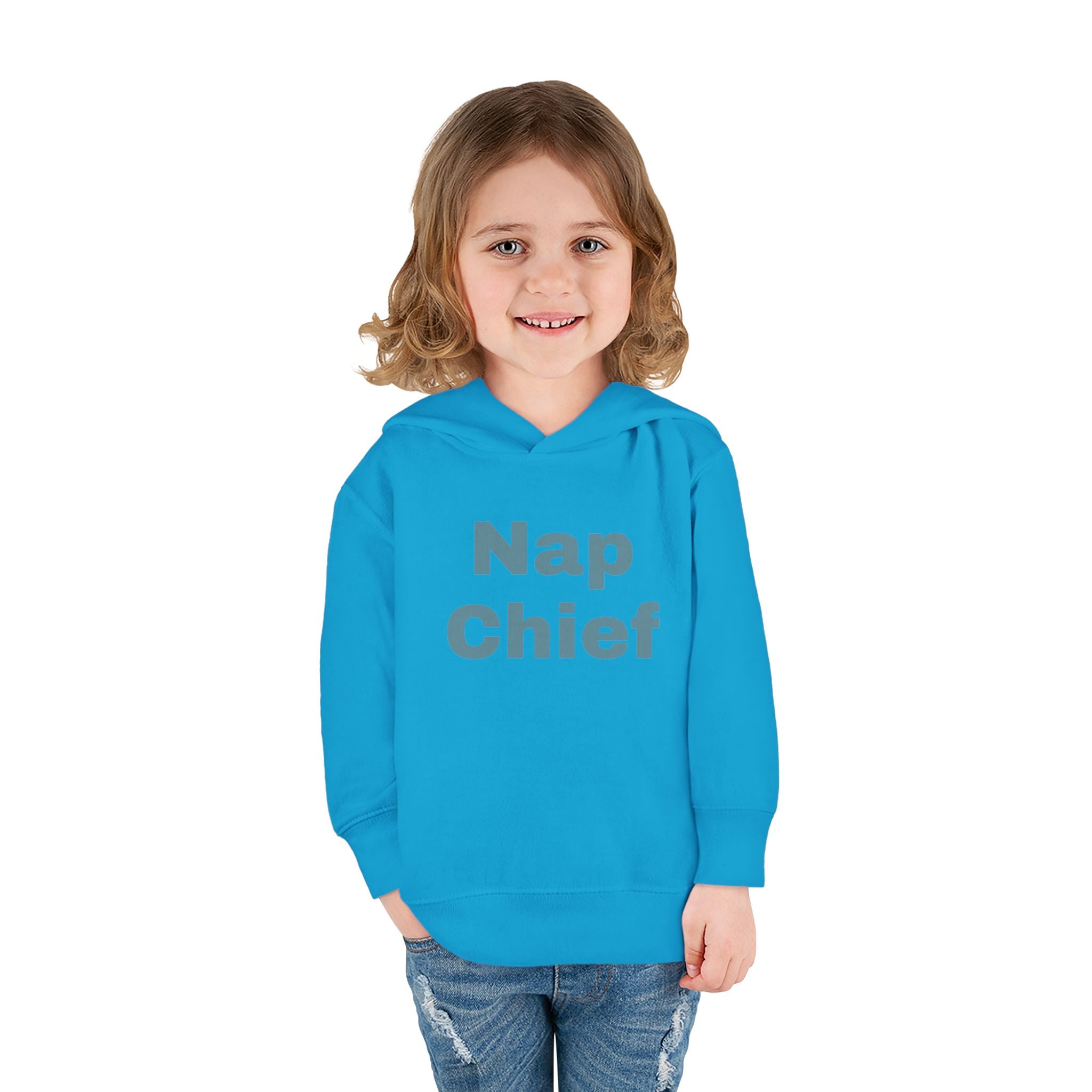 Toddler Fleece Hoodie - Nap Chief Bear Design
