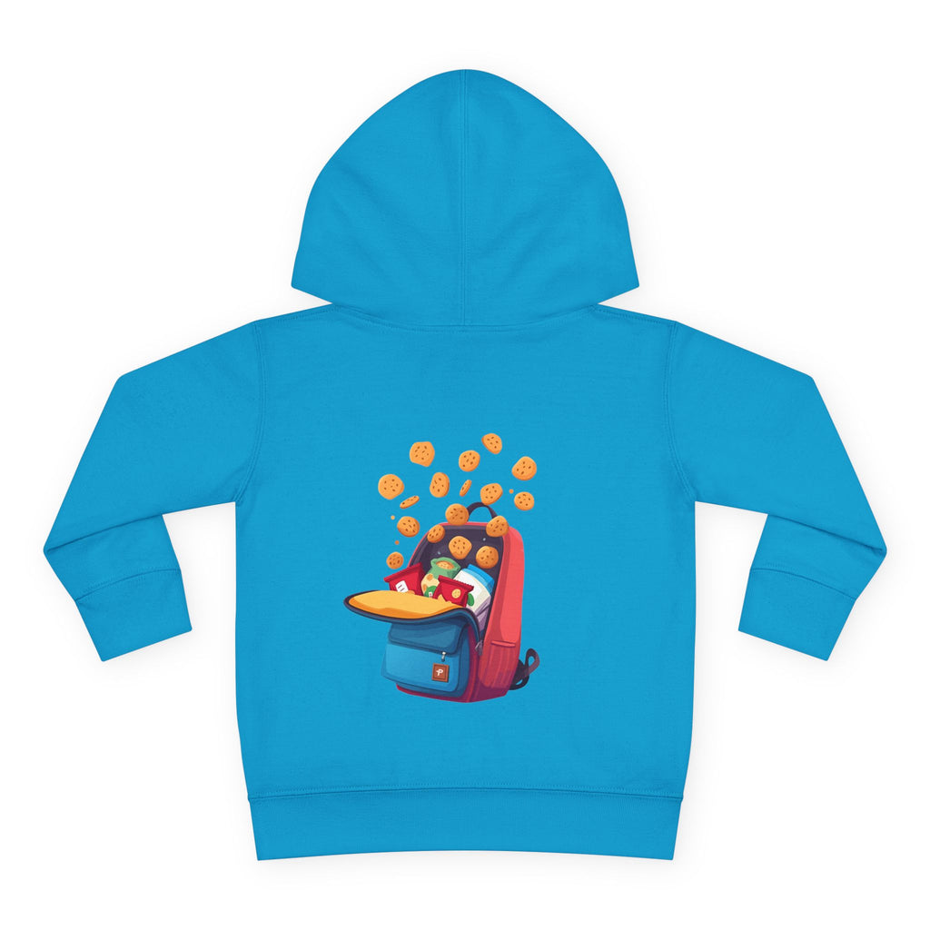Toddler Hoodie - "Snack Dealer" Cute Snack Backpack Pullover