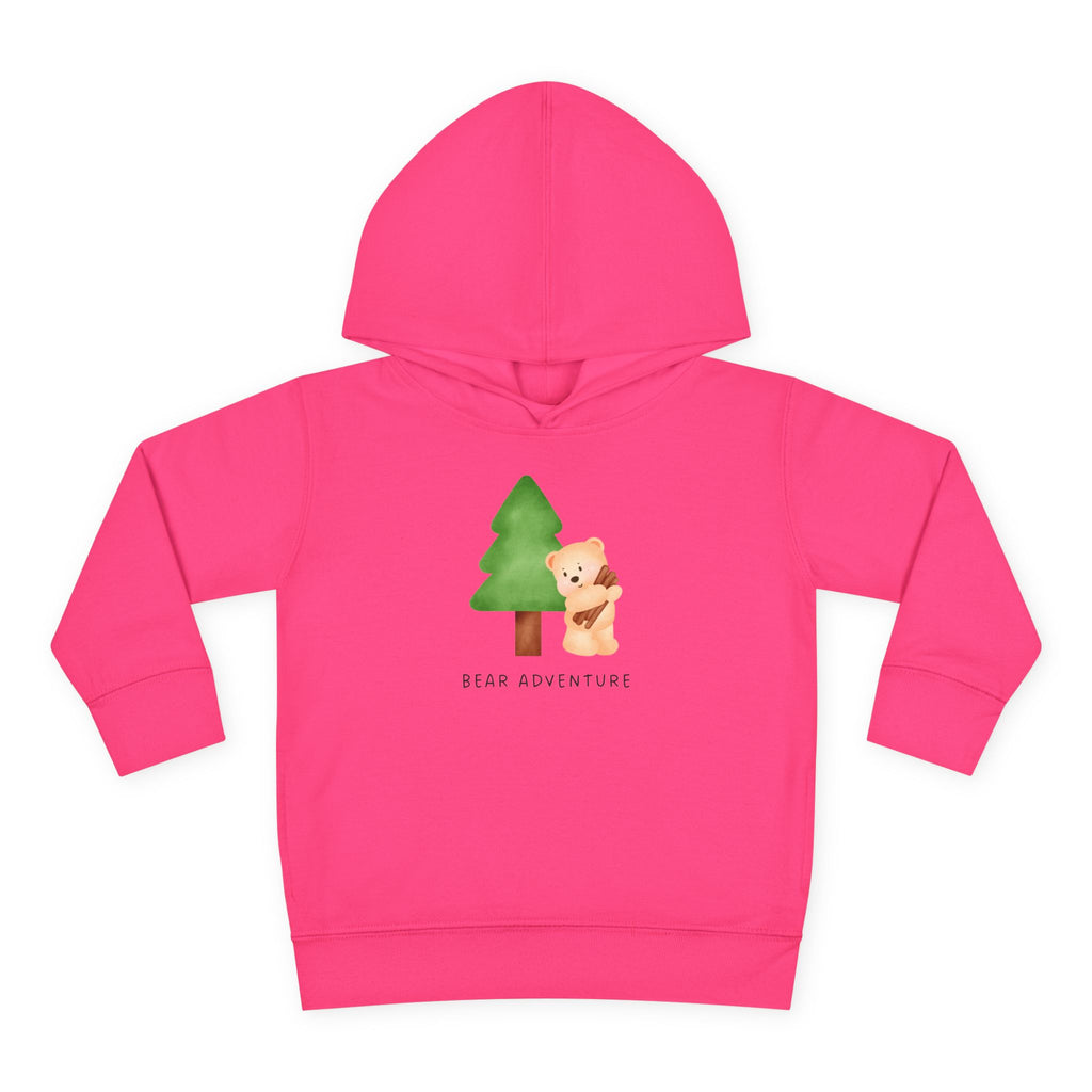 Toddler Hoodie — 'Bear Adventure' Cute Forest Bear Pullover for Kids