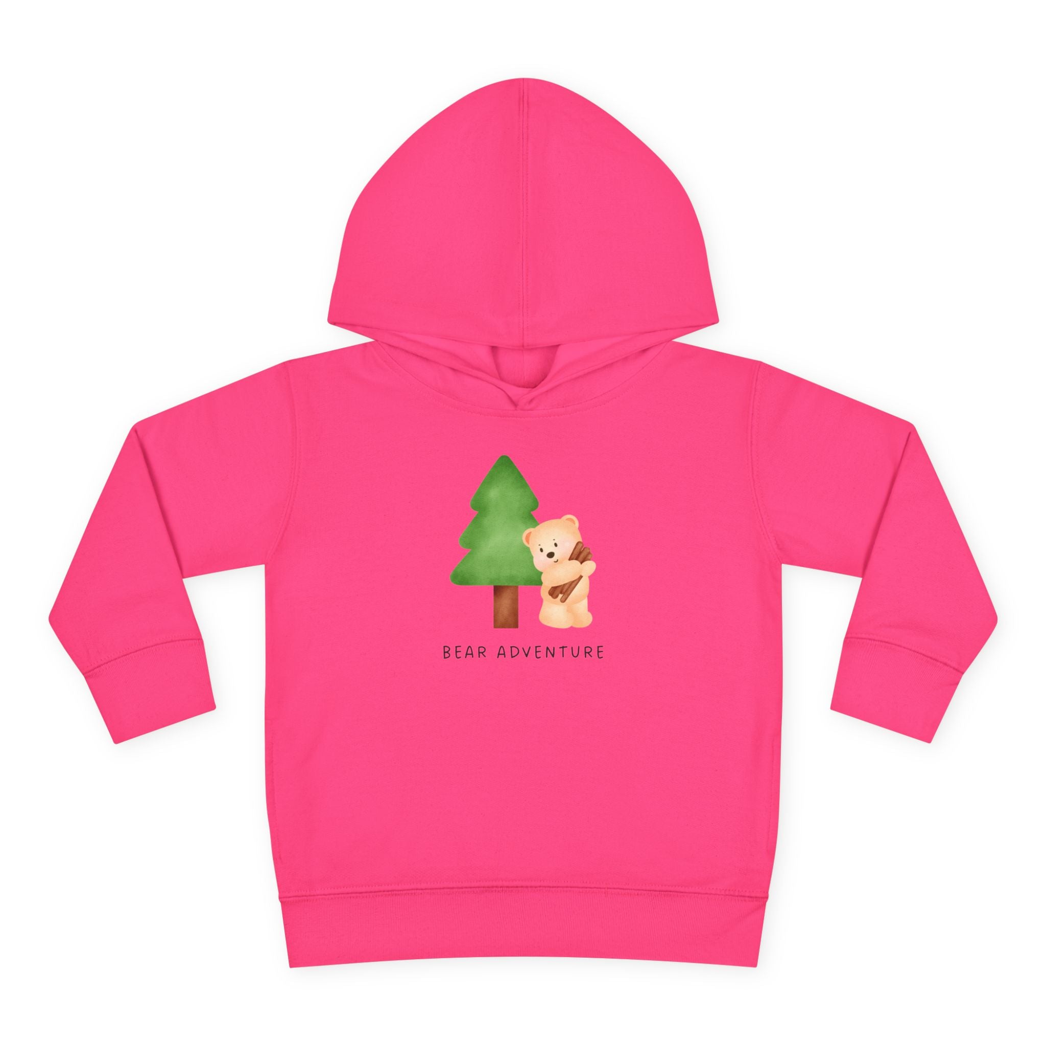 Toddler Hoodie — 'Bear Adventure' Cute Forest Bear Pullover for Kids