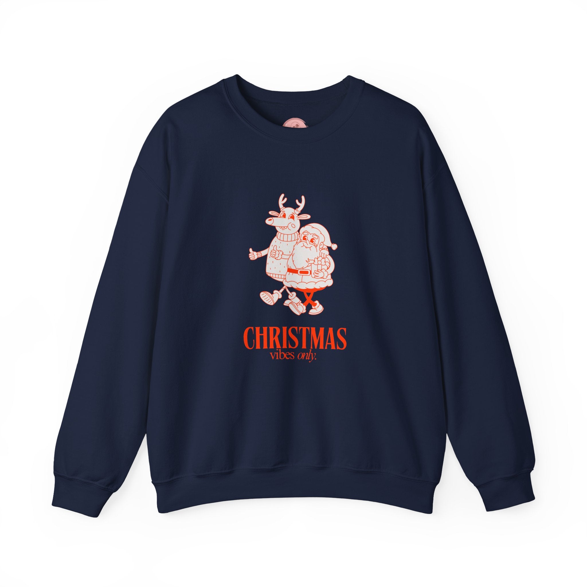 Christmas Santa Reindeer  hand in hand Sweatshirt