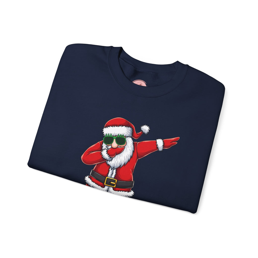 Dabbing Santa Sweatshirt — Funny Christmas Crewneck Holiday Pullover