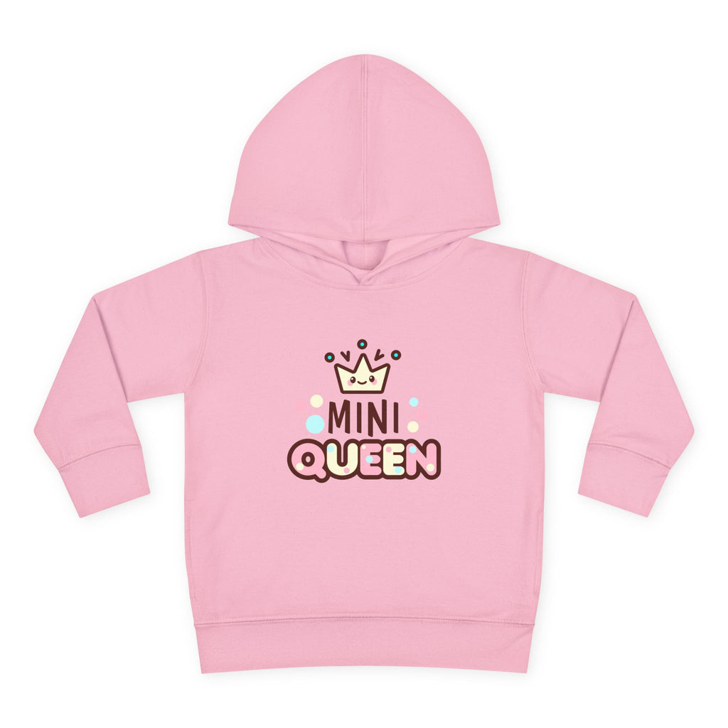 Toddler Fleece Hoodie - Mini Queen Graphic - Cozy and Playful Kids Sweatshirt