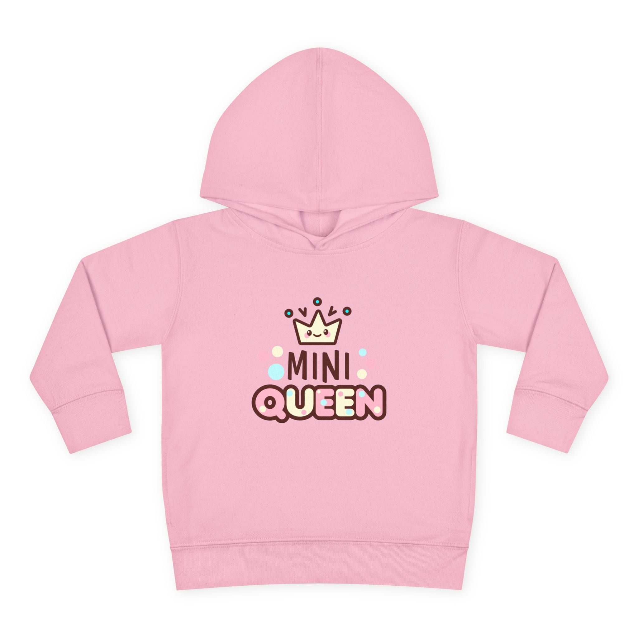 Toddler Fleece Hoodie - Mini Queen Graphic - Cozy and Playful Kids Sweatshirt