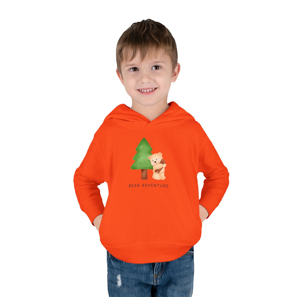 Toddler Hoodie — 'Bear Adventure' Cute Forest Bear Pullover for Kids