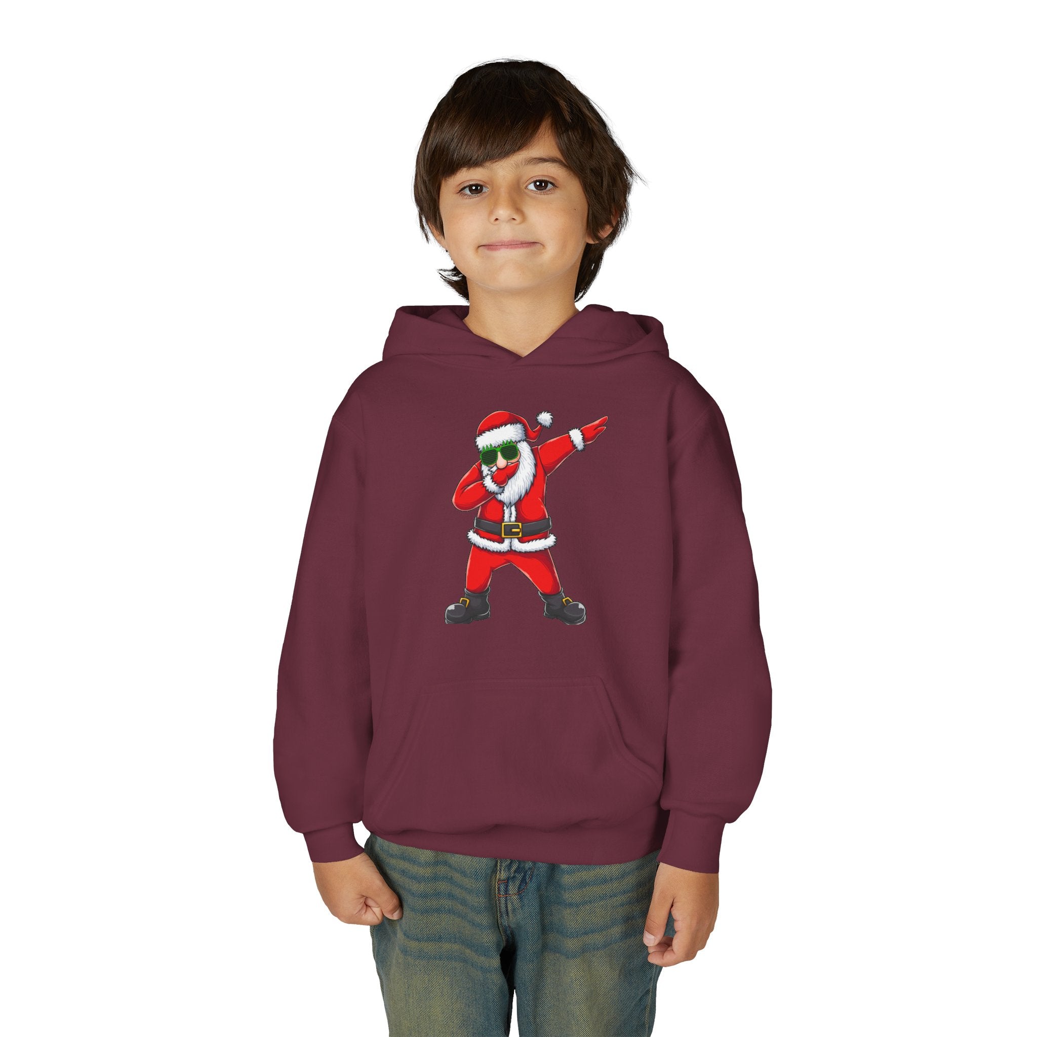 Dabbing Santa Youth Hoodie — Funny Christmas Kids Pullover