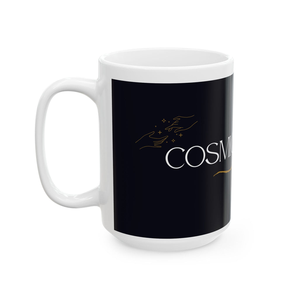 Cosmic Queen Black Ceramic Mug (11oz & 15oz) – Astrology Gift