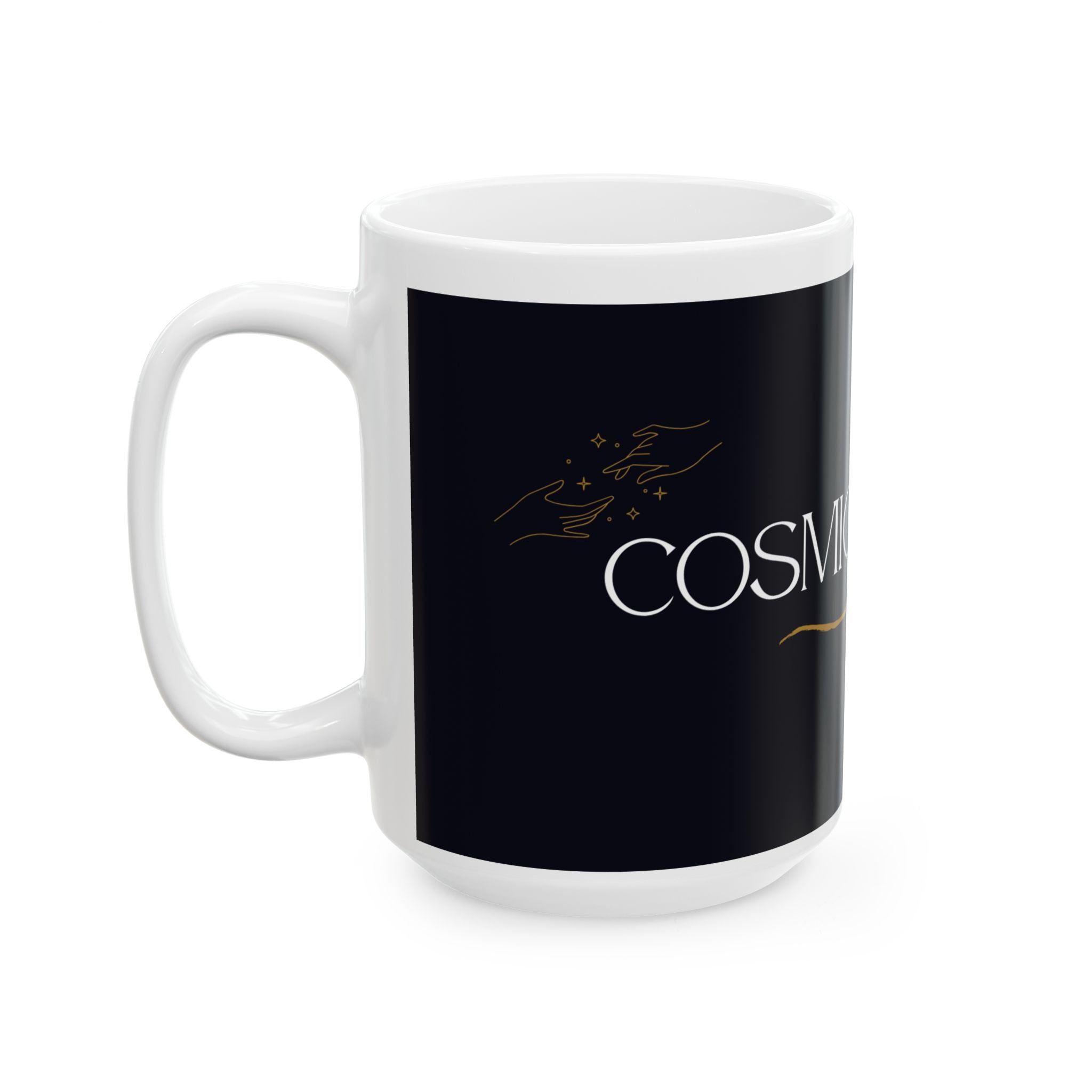 Cosmic Queen Black Ceramic Mug (11oz & 15oz) – Astrology Gift
