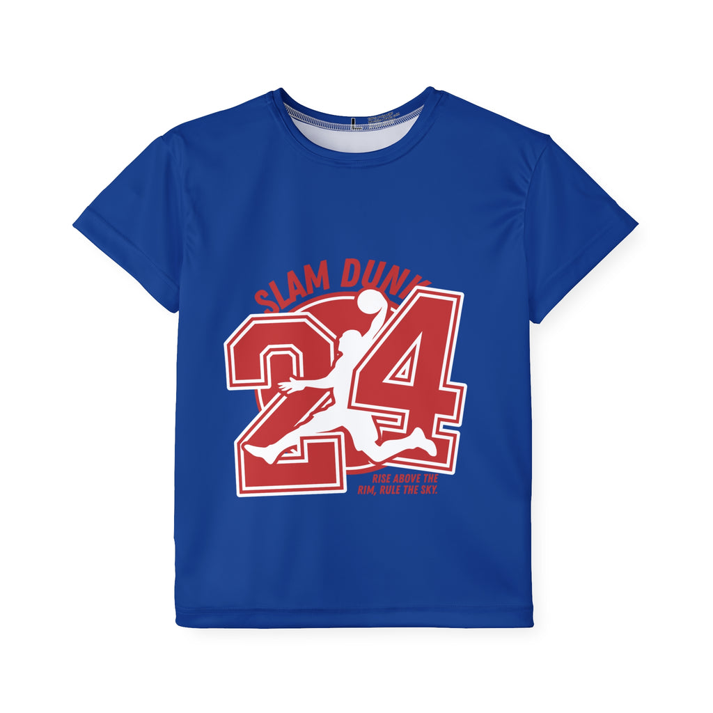 Kids Basketball Jersey "Slam Dunk 24" — Youth Athletic Tee