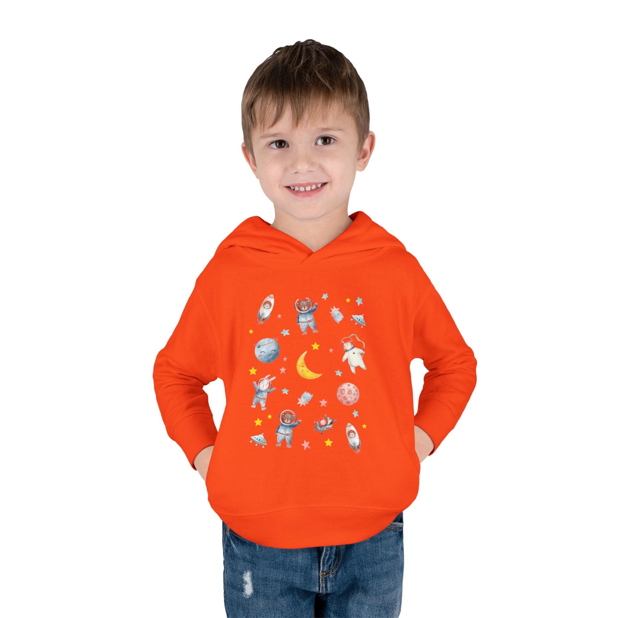 Toddler Space Hoodie — Cute Astronauts, Planets & Stars Pullover