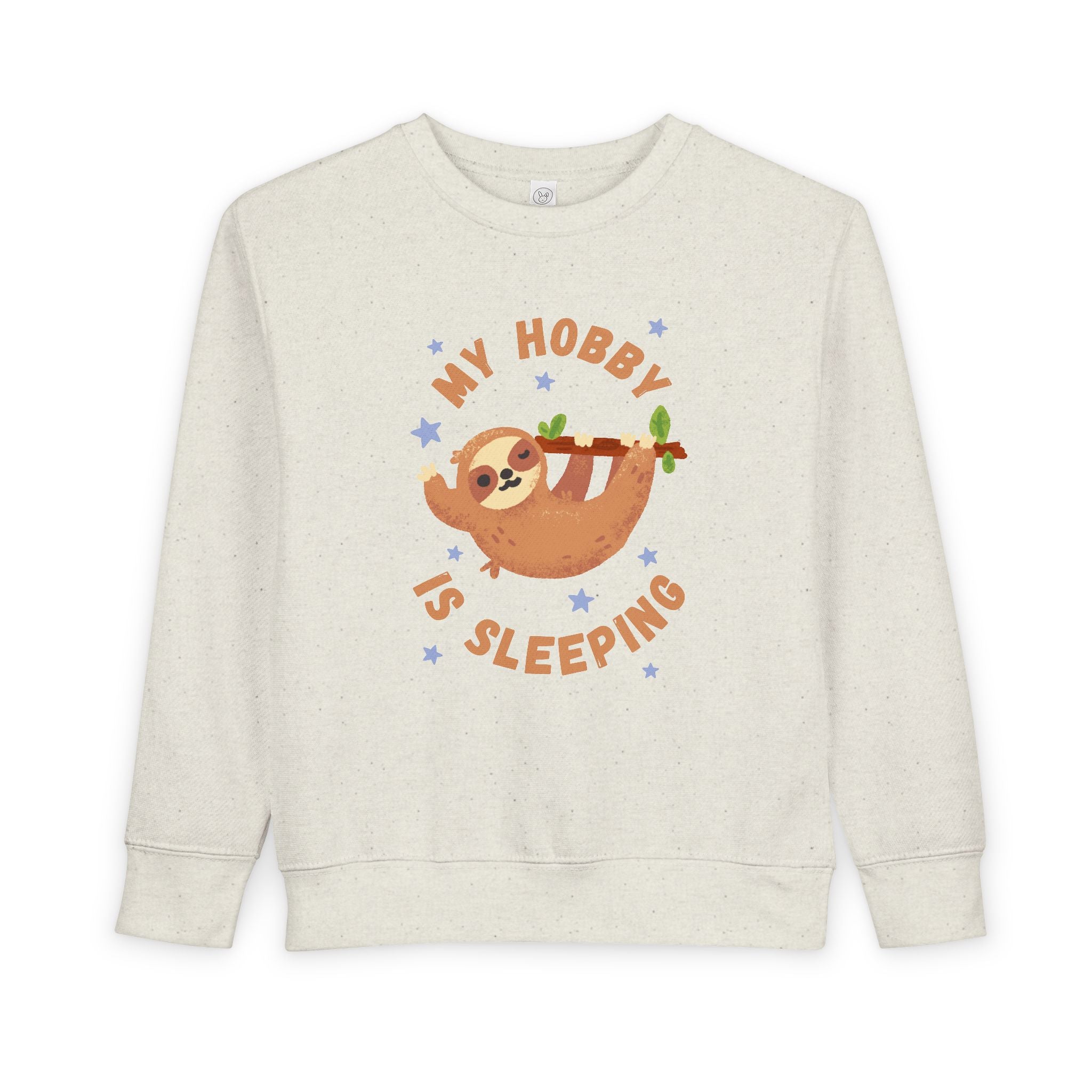 Sloth Toddler Sweatshirt - My Hobby is Sleeping - Soft Cozy Neutral Colors