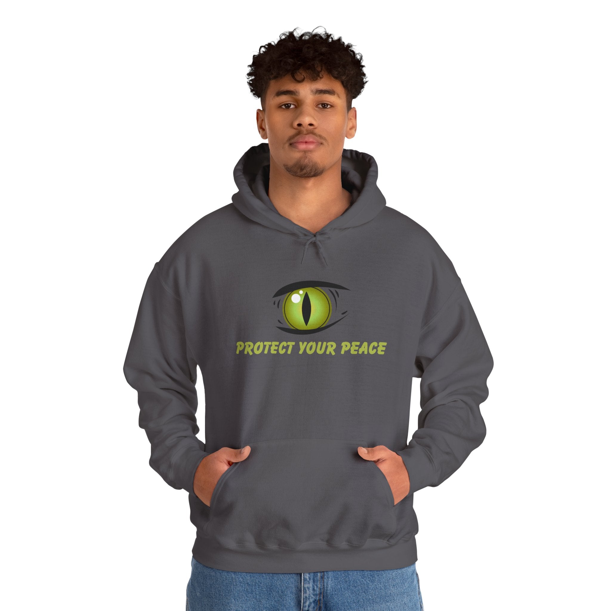 Hooded Sweatshirt - 'Protect Your Peace' Eye Design