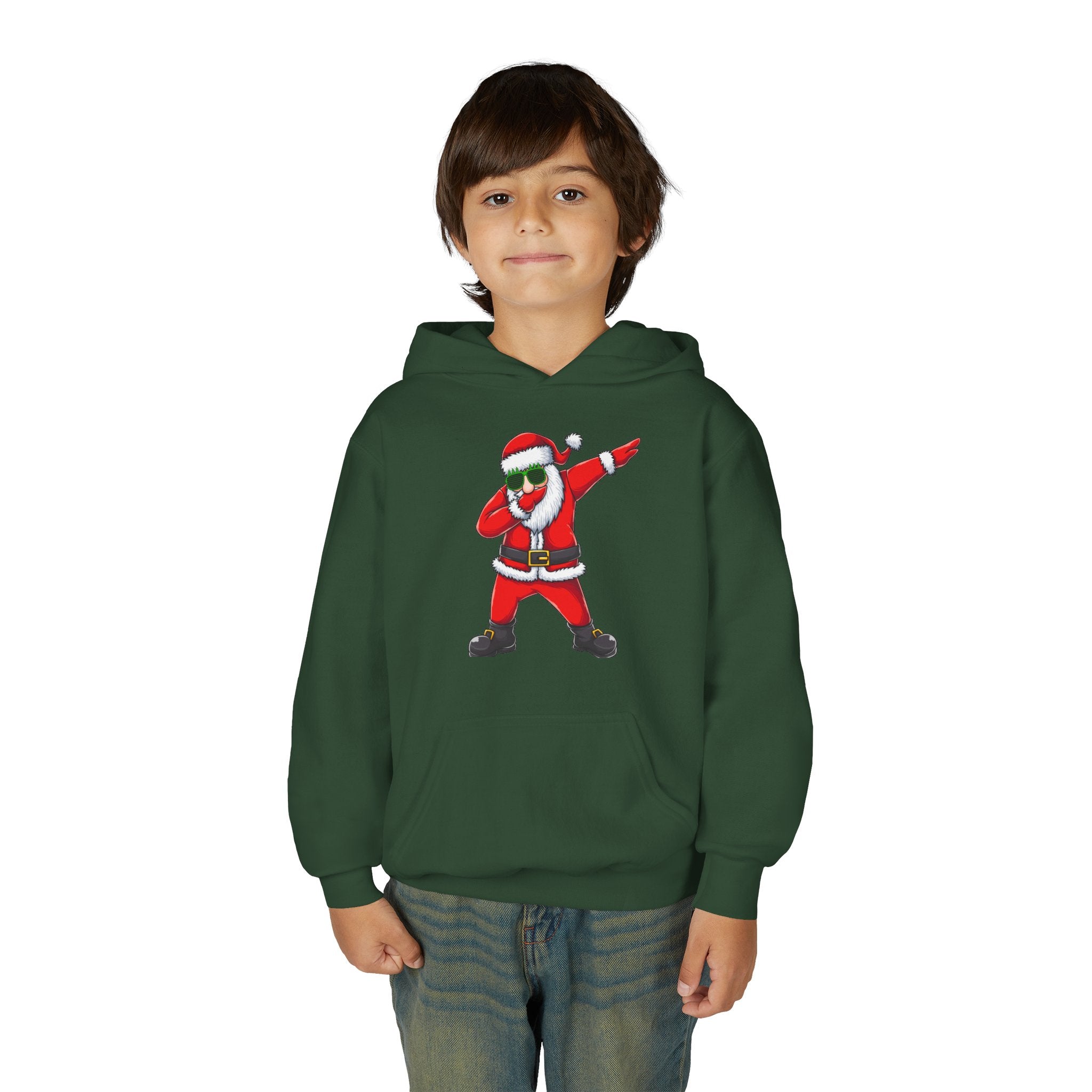 Dabbing Santa Youth Hoodie — Funny Christmas Kids Pullover