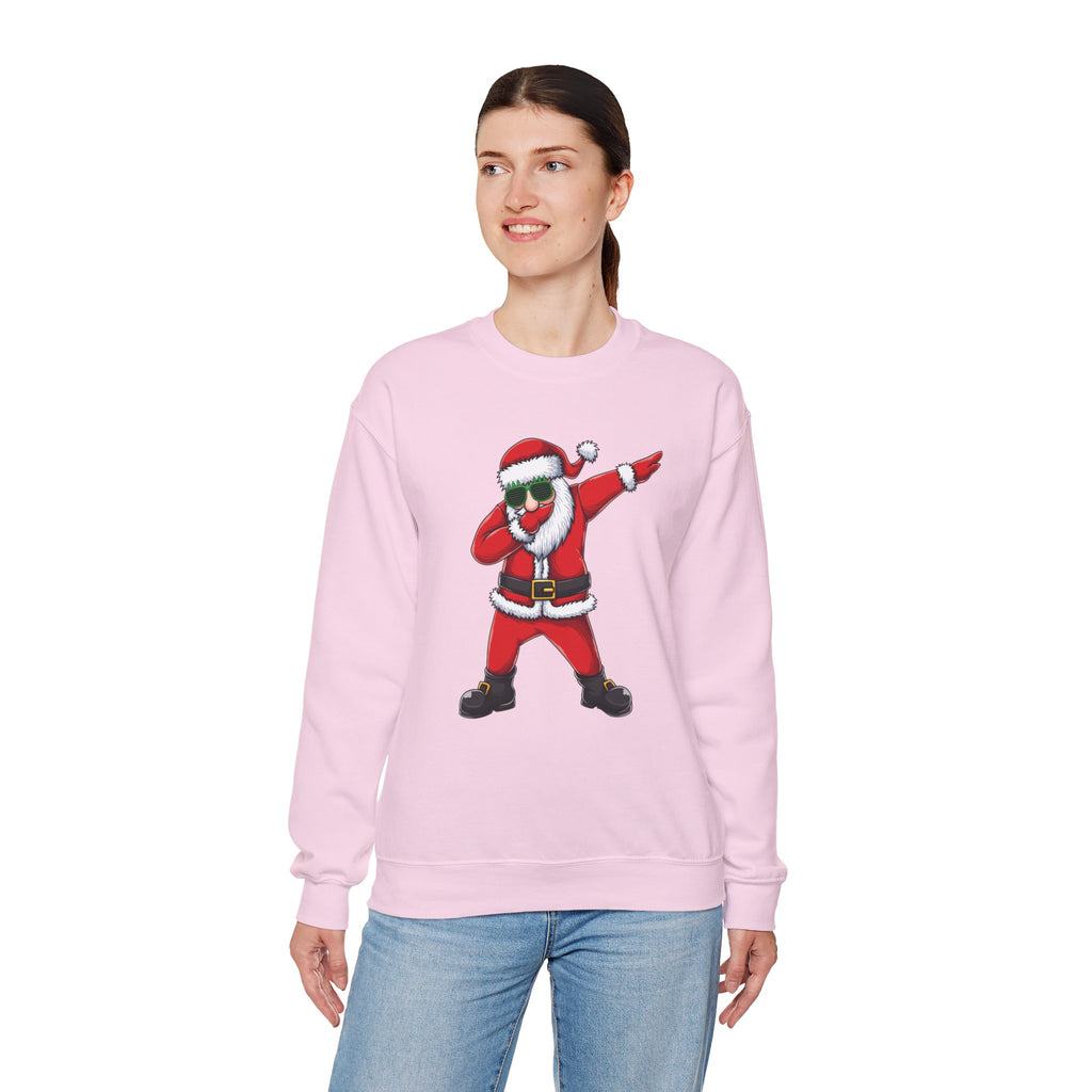 Dabbing Santa Sweatshirt — Funny Christmas Crewneck Holiday Pullover