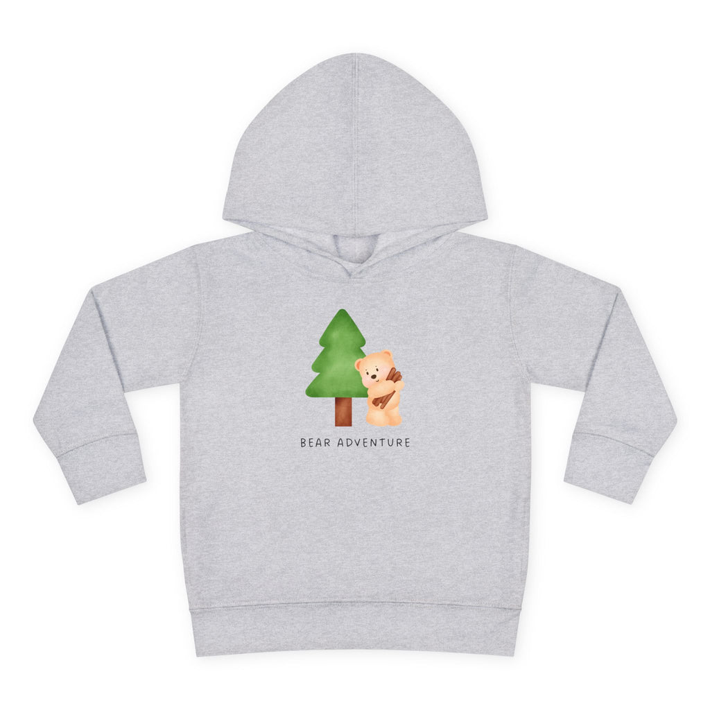 Toddler Hoodie — 'Bear Adventure' Cute Forest Bear Pullover for Kids