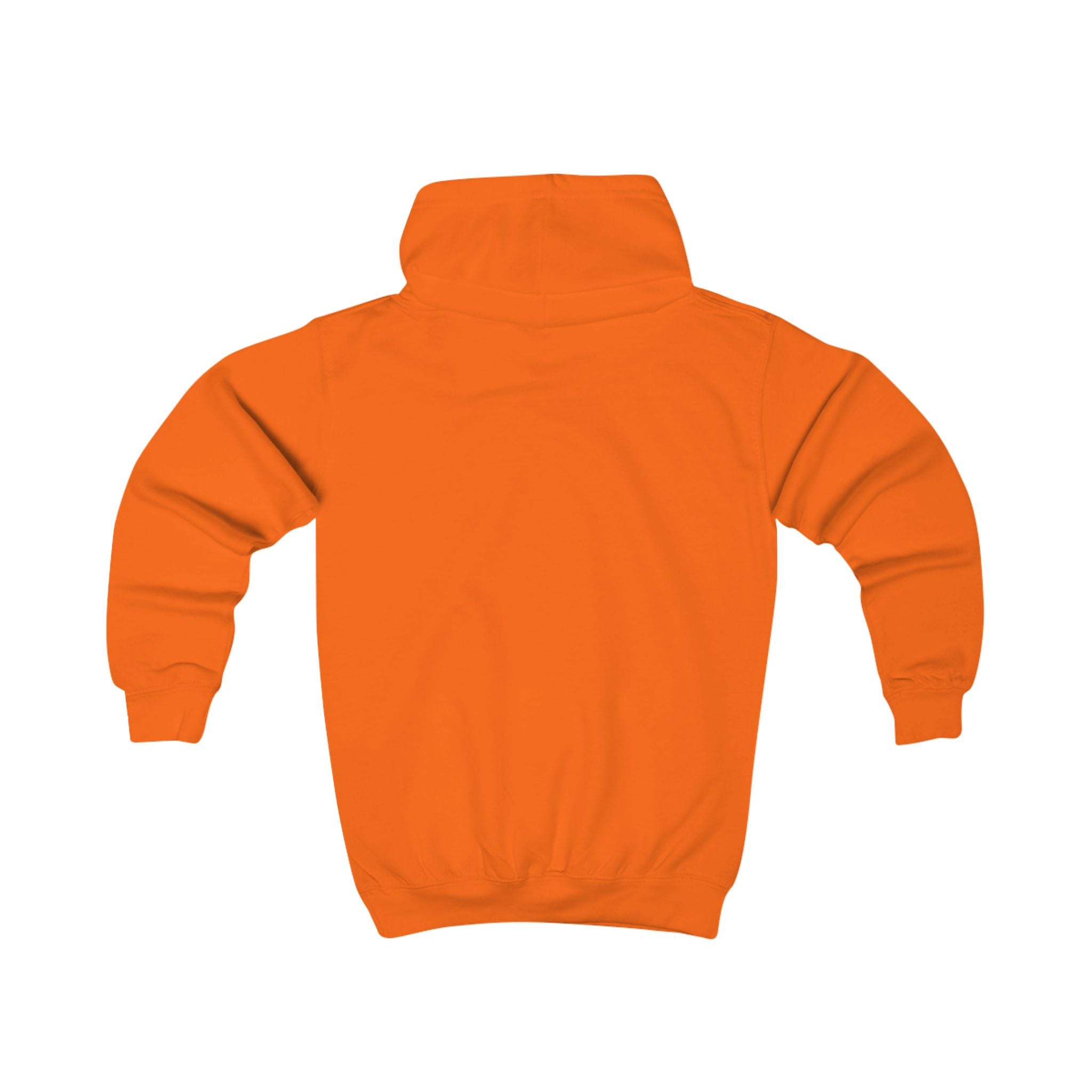 Kids Hoodie - Vibrant 'BE yourself' Graphic Orange Cozy Sweatshirt for Confidence and Comfort