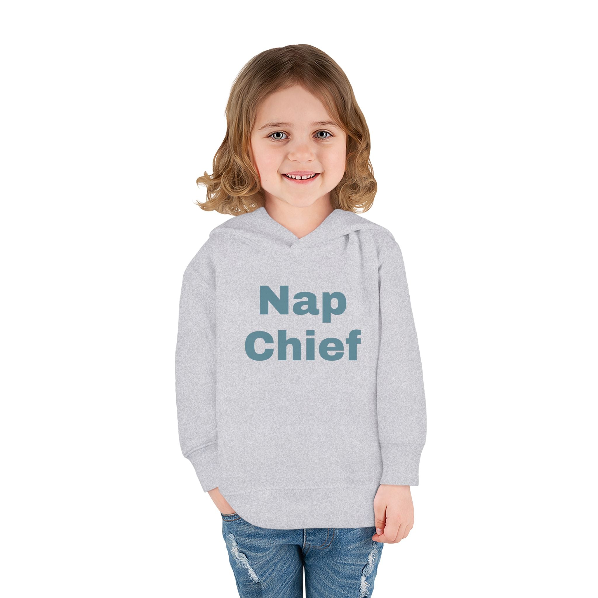 Toddler Fleece Hoodie - Nap Chief Bear Design