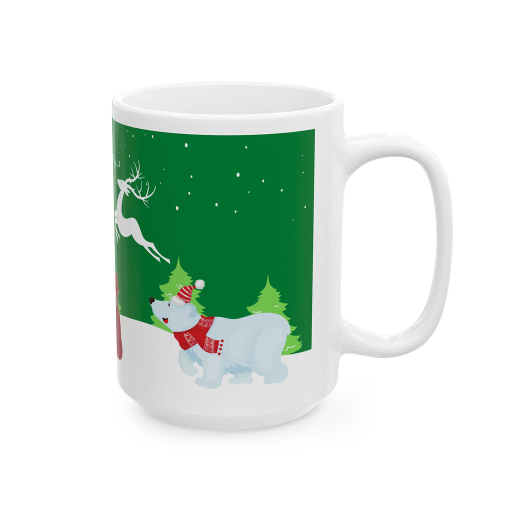 Christmas Santa Mug - Merry Christmas Holiday Coffee Cup (11oz/15oz)