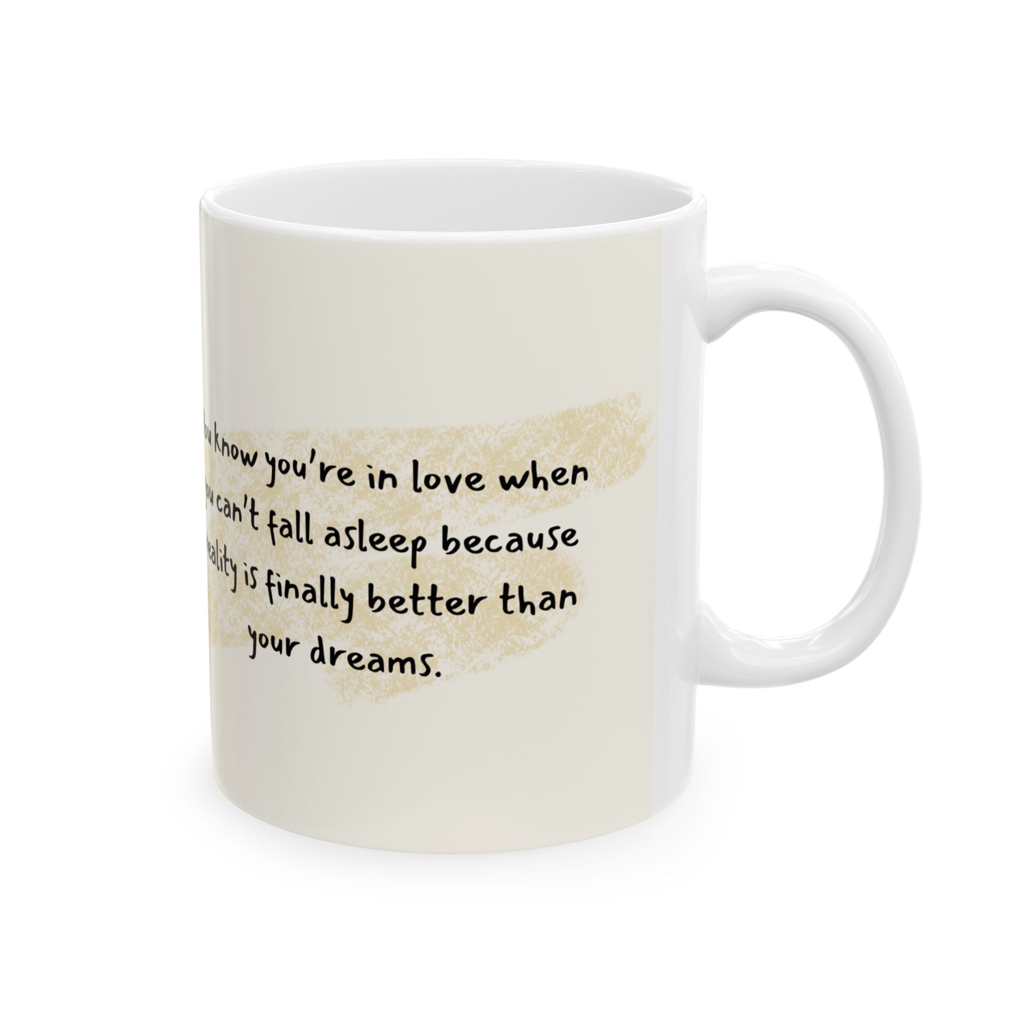 Romantic Cat Couple Ceramic Mug – Love Quote Coffee Tea Cup (11oz & 15oz)