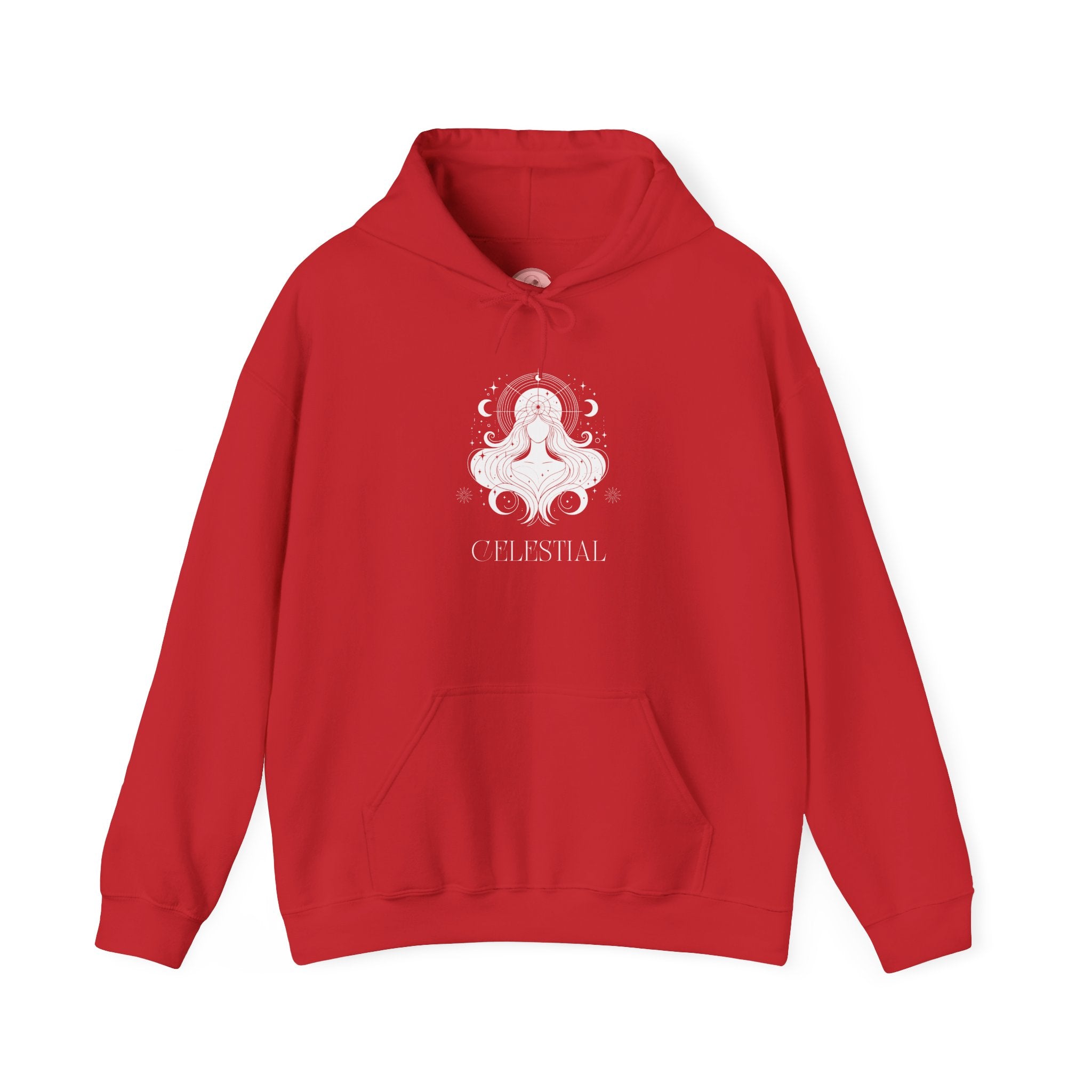 Celestial Goddess Hoodie — Mystical Moon & Star Graphic Sweatshirt