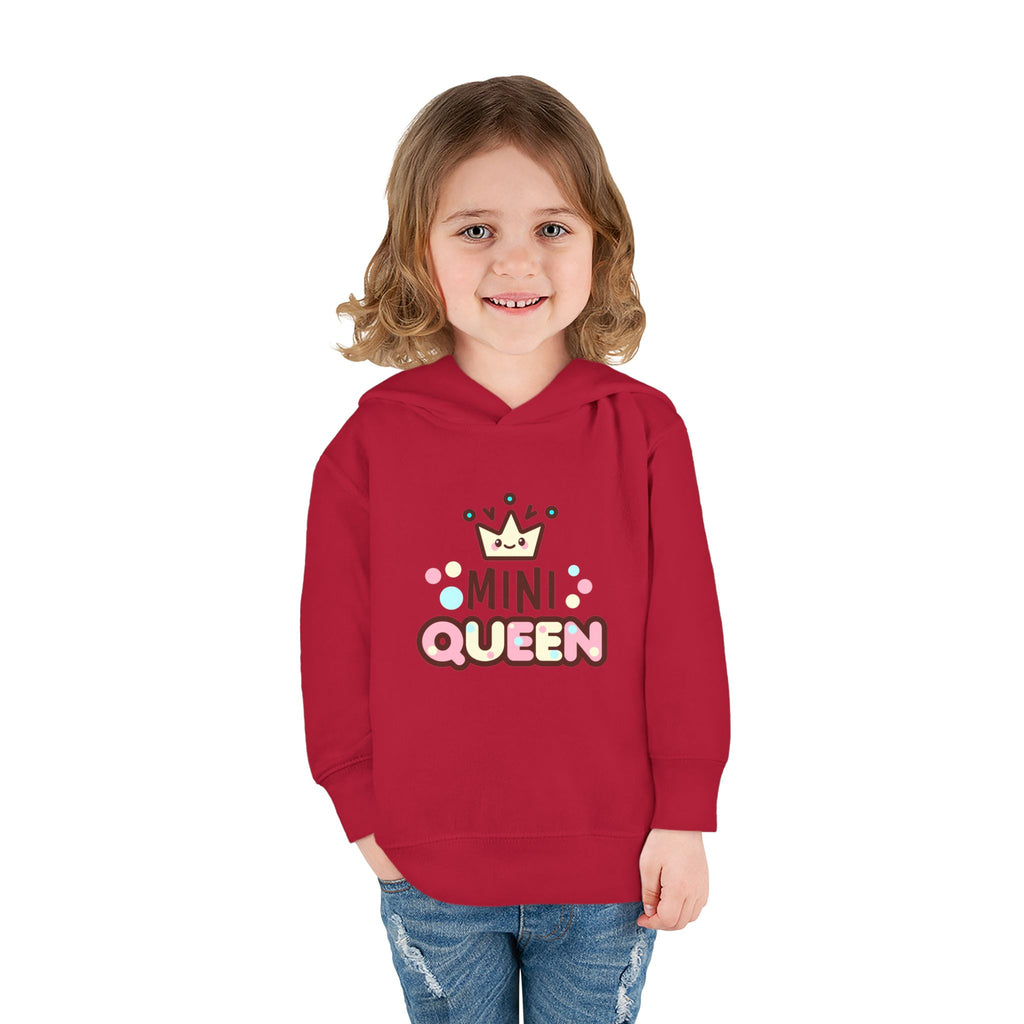 Toddler Fleece Hoodie - Mini Queen Graphic - Cozy and Playful Kids Sweatshirt